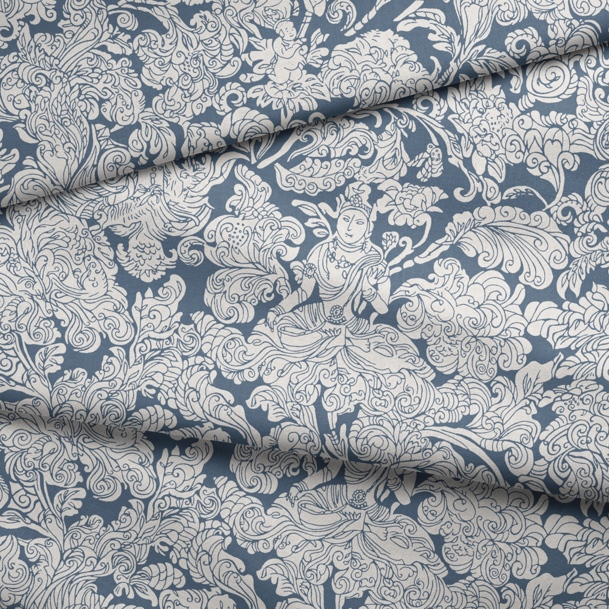 fabric fold mockup
