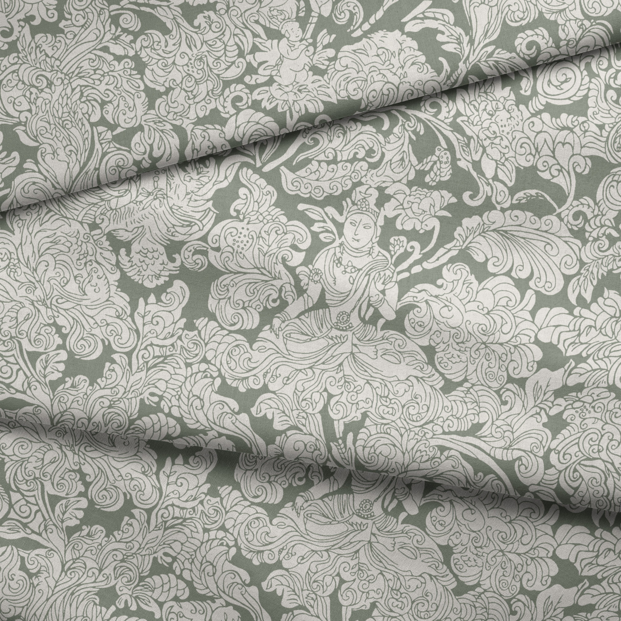 fabric fold mockup