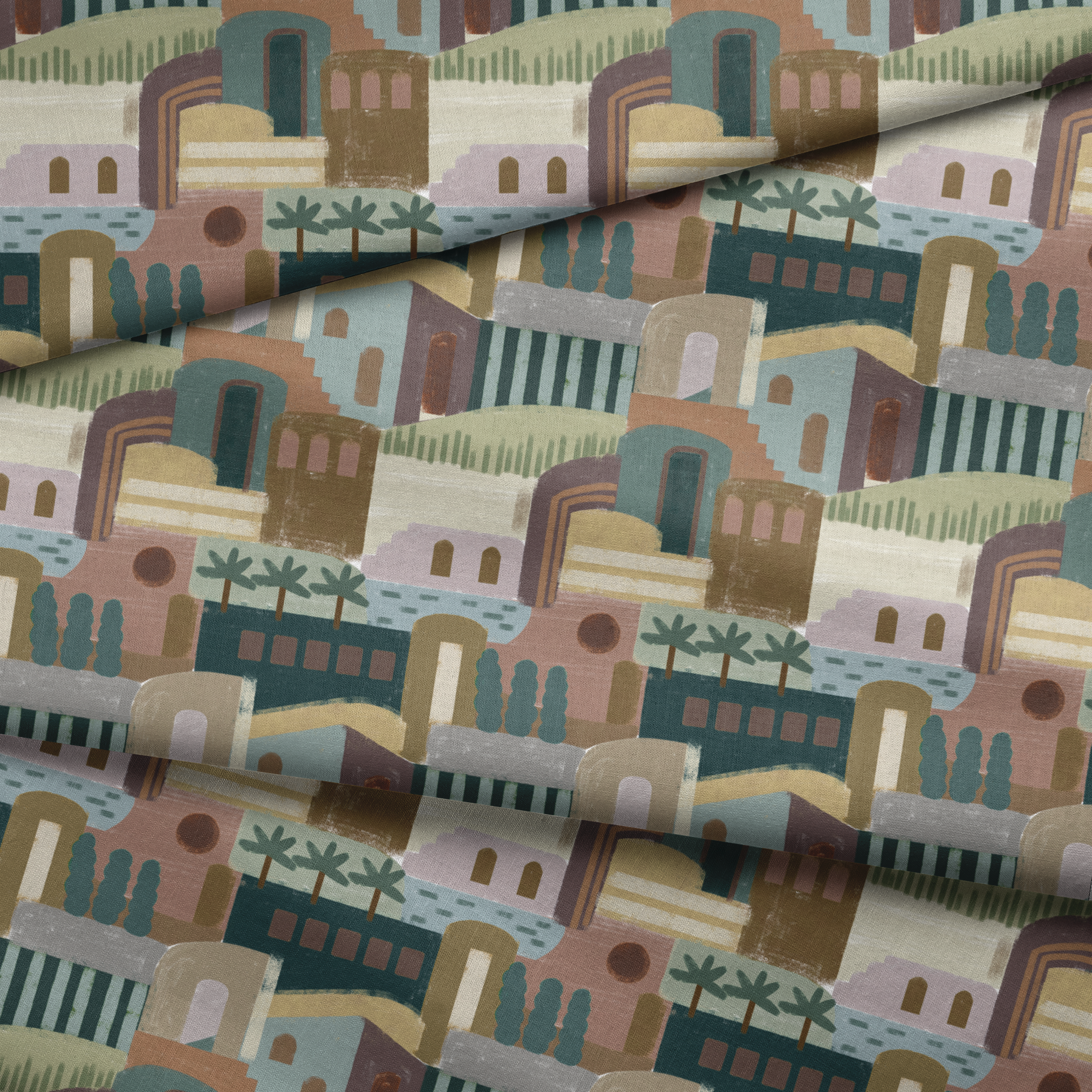 fabric fold mockup