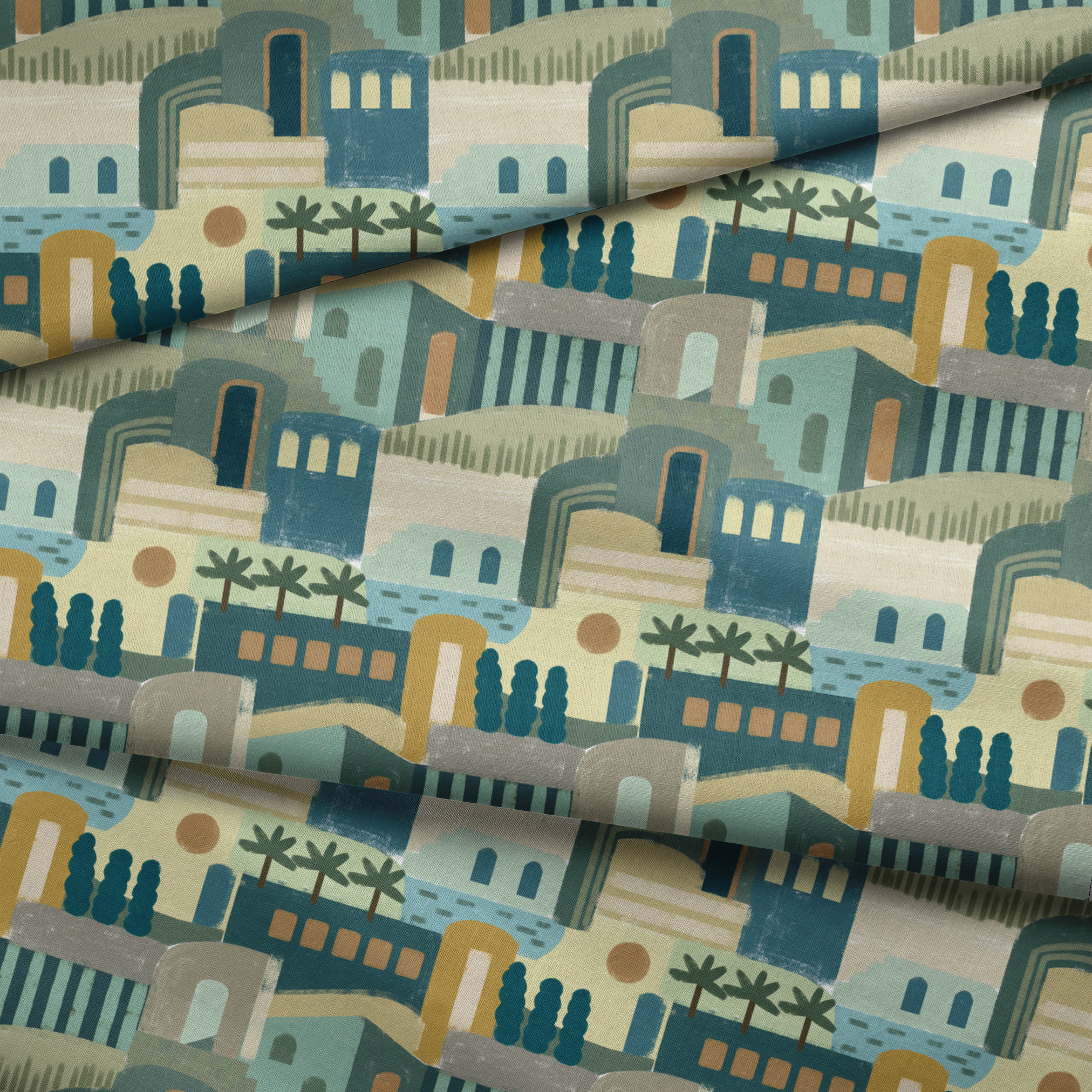 fabric fold mockup