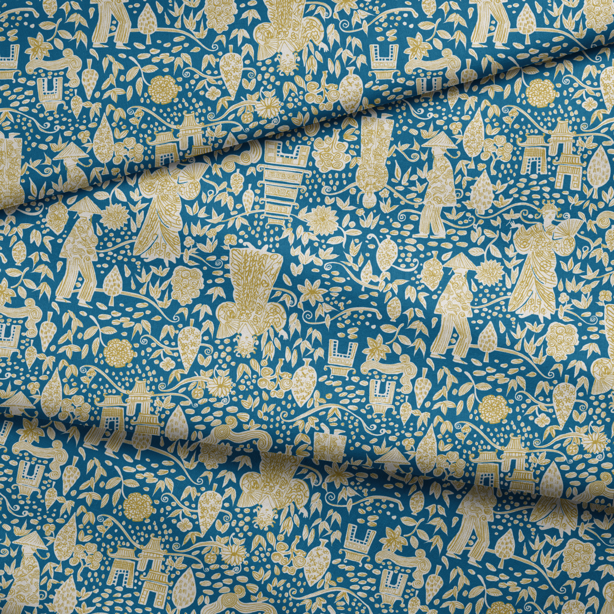 fabric fold mockup