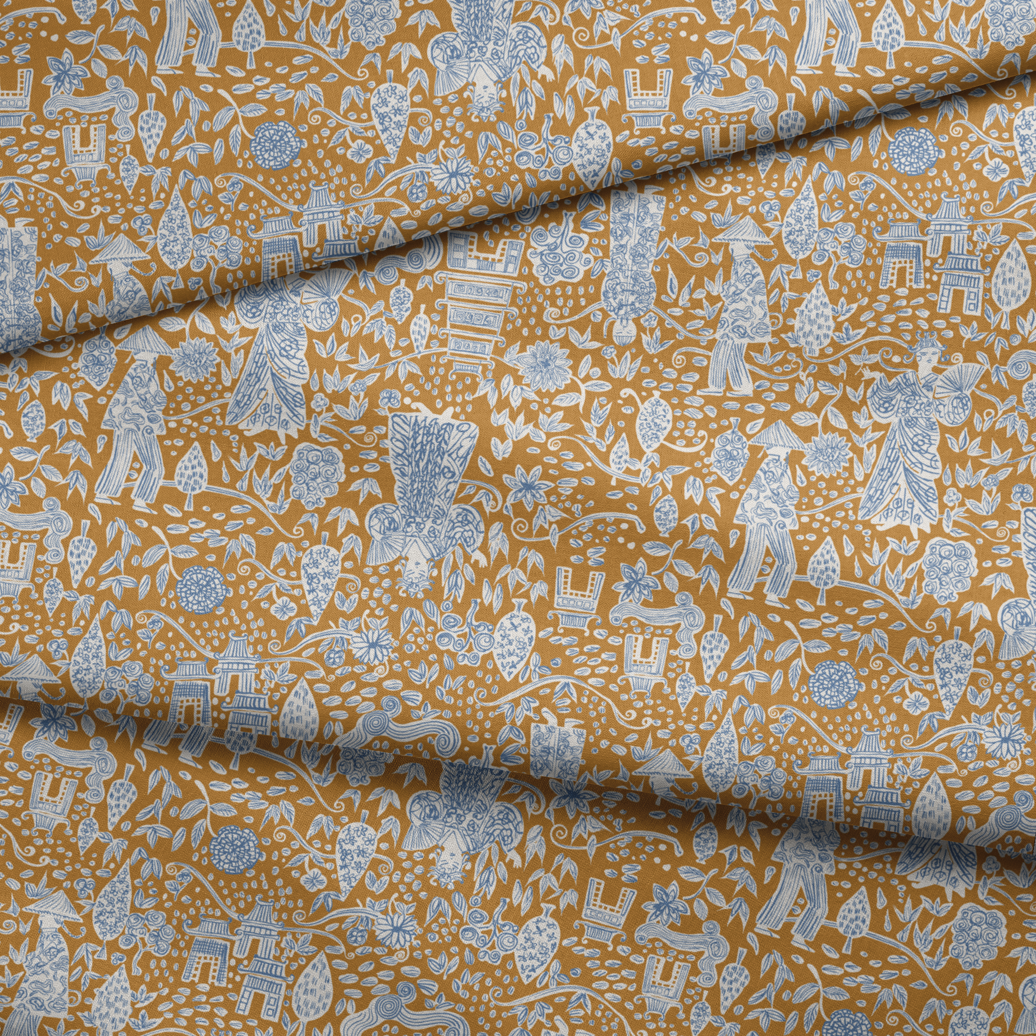 fabric fold mockup