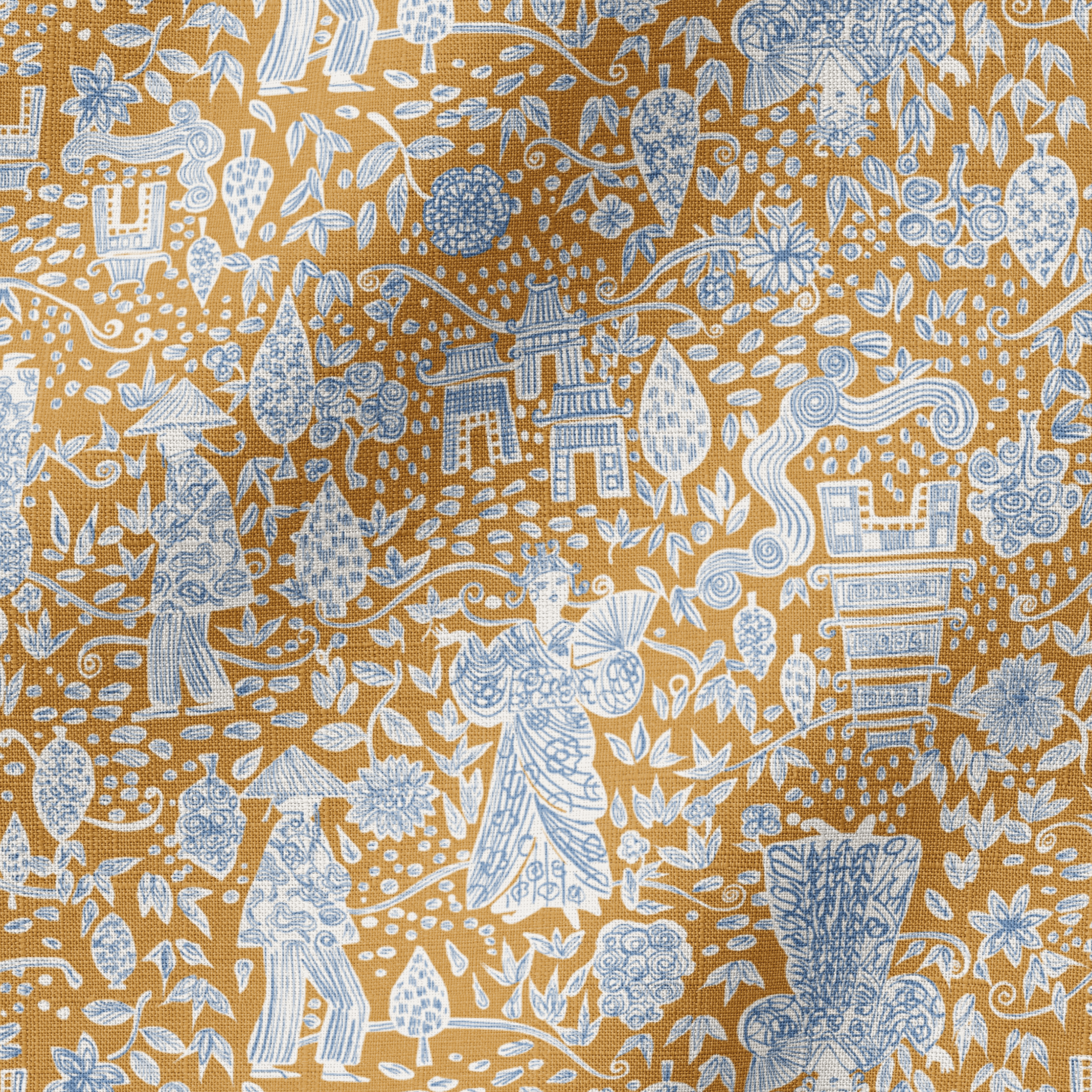 fabric ripple mockup