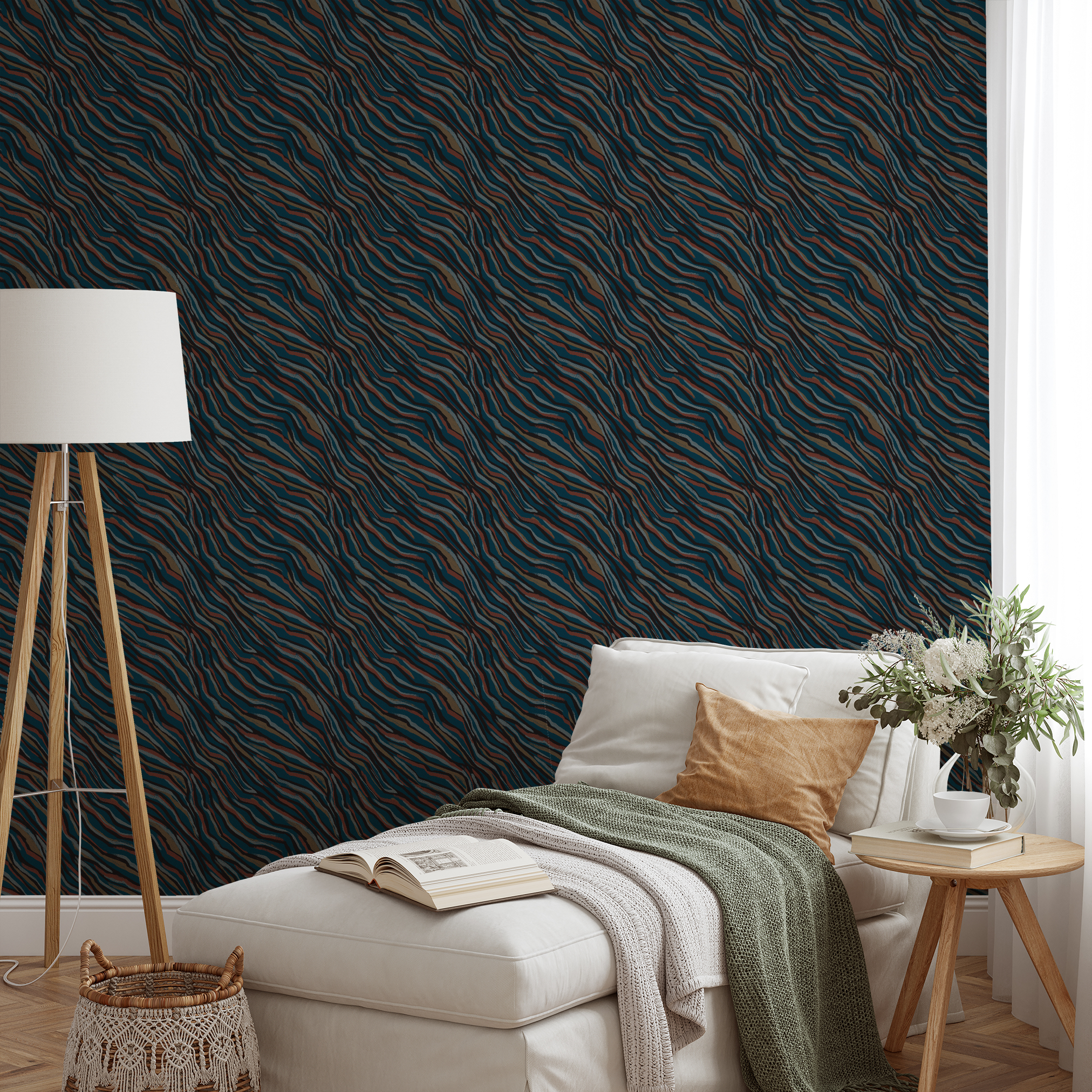 wallpaper lifestyle chaise mockup