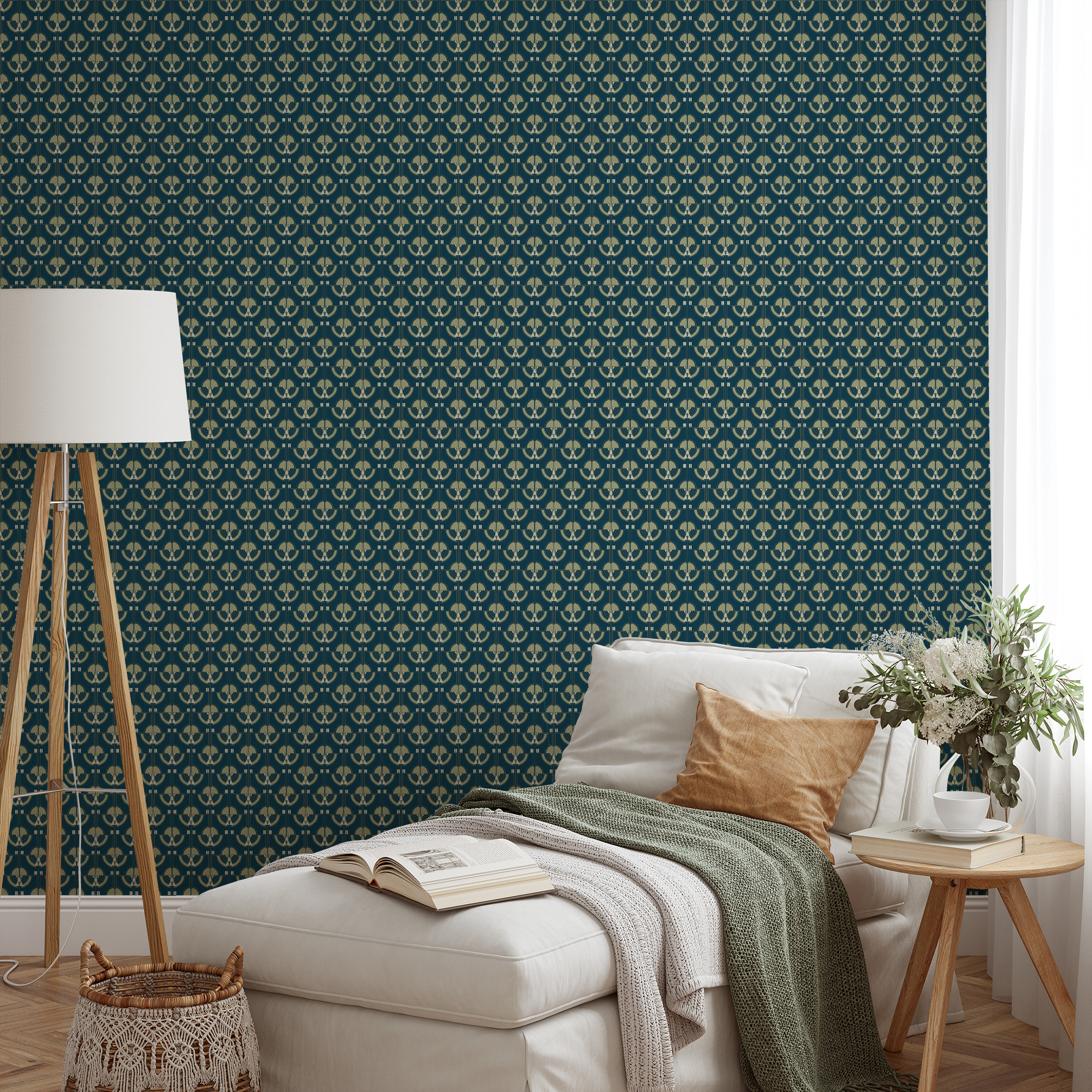 wallpaper lifestyle chaise mockup