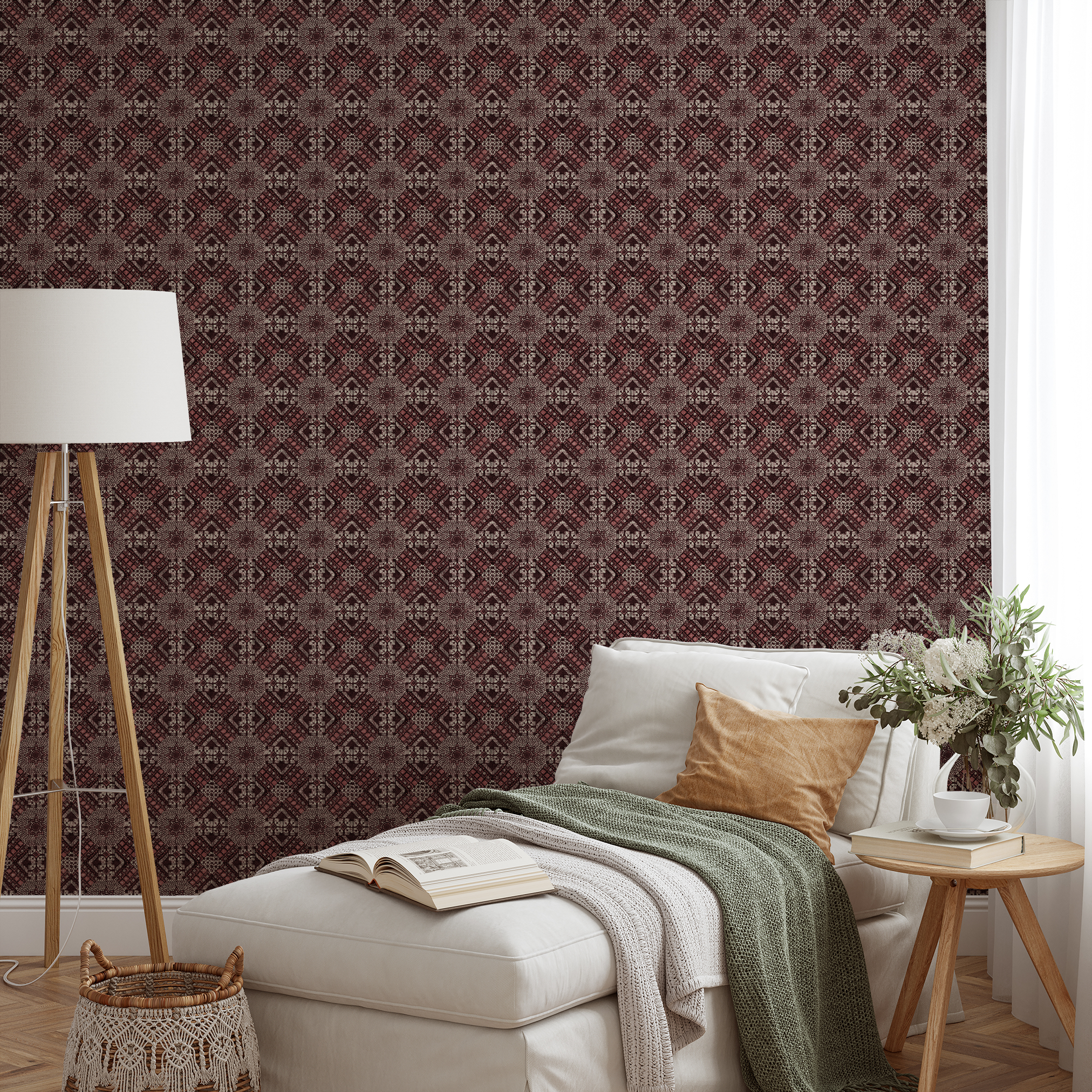 wallpaper lifestyle chaise mockup