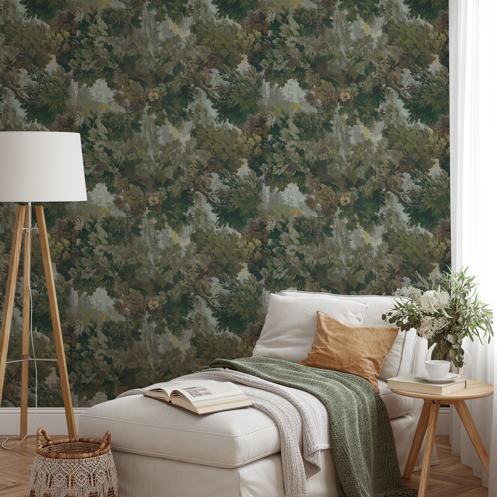 wallpaper lifestyle chaise mockup