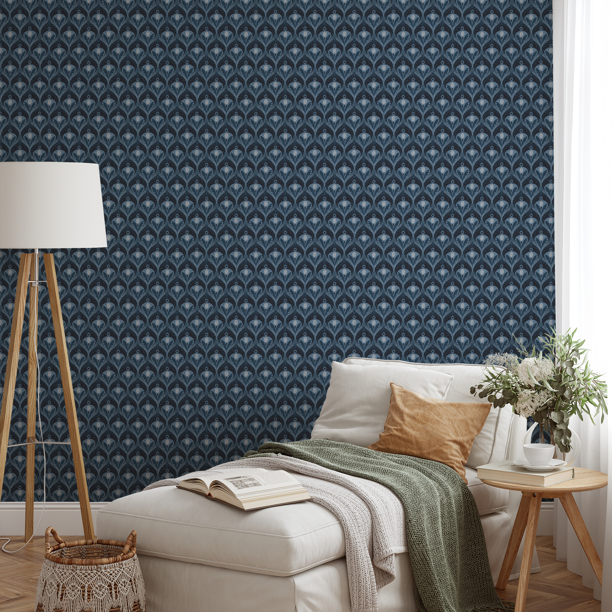 wallpaper lifestyle chaise mockup