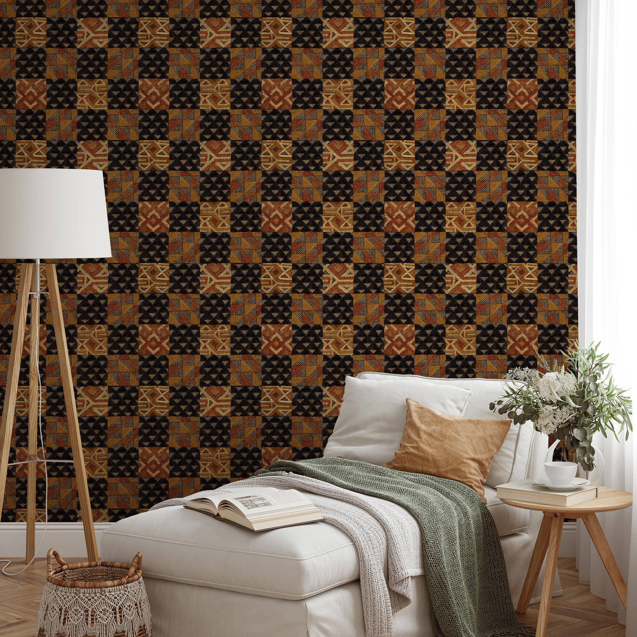wallpaper lifestyle chaise mockup