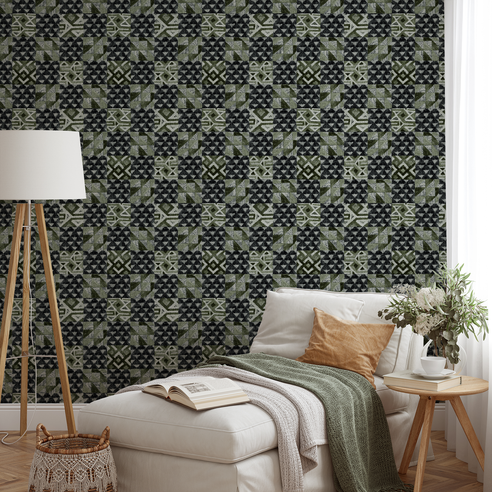 wallpaper lifestyle chaise mockup