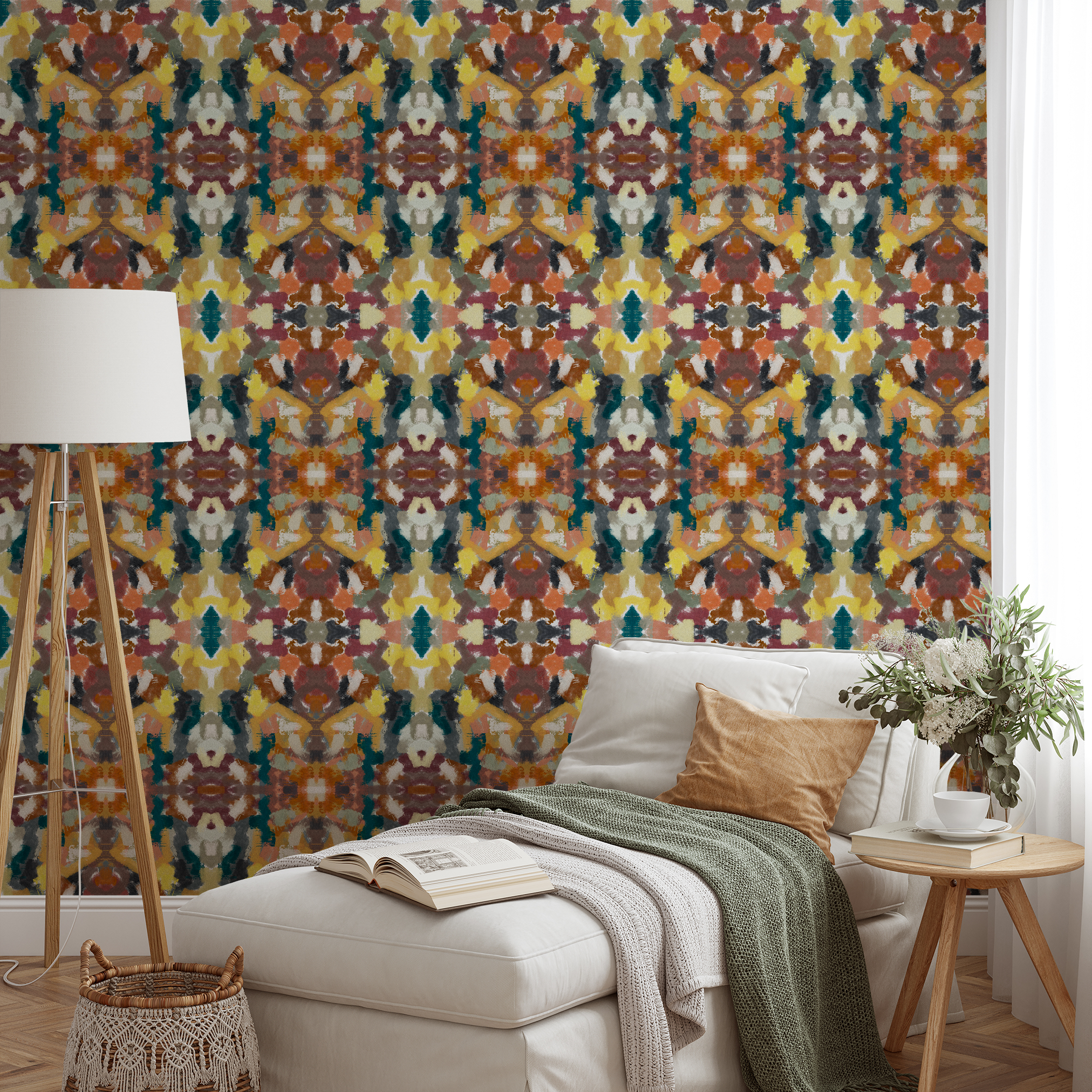 wallpaper lifestyle chaise mockup