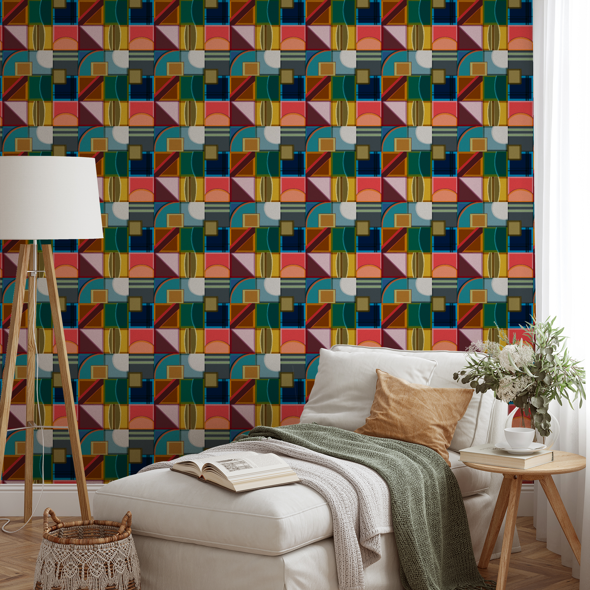 wallpaper lifestyle chaise mockup