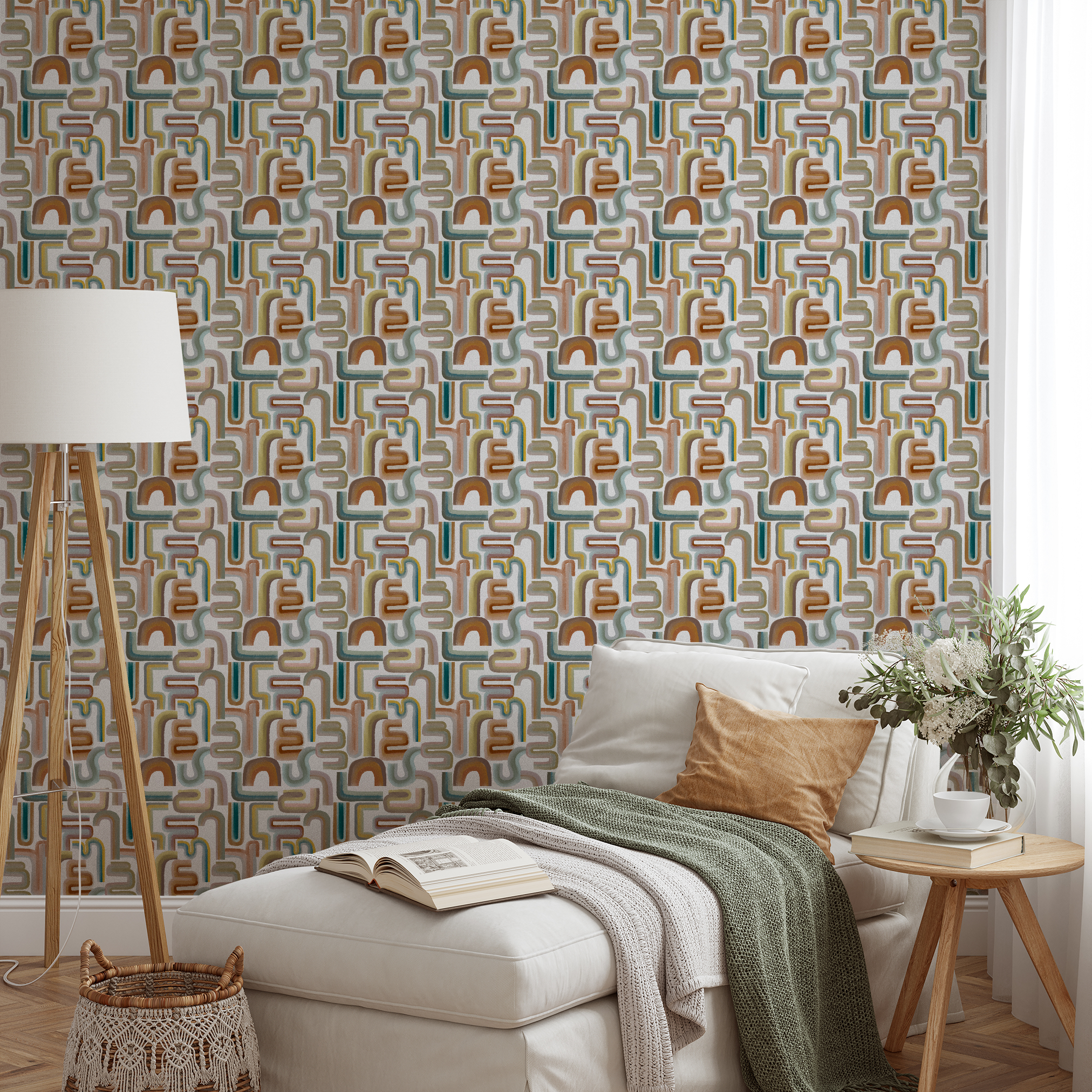 wallpaper lifestyle chaise mockup