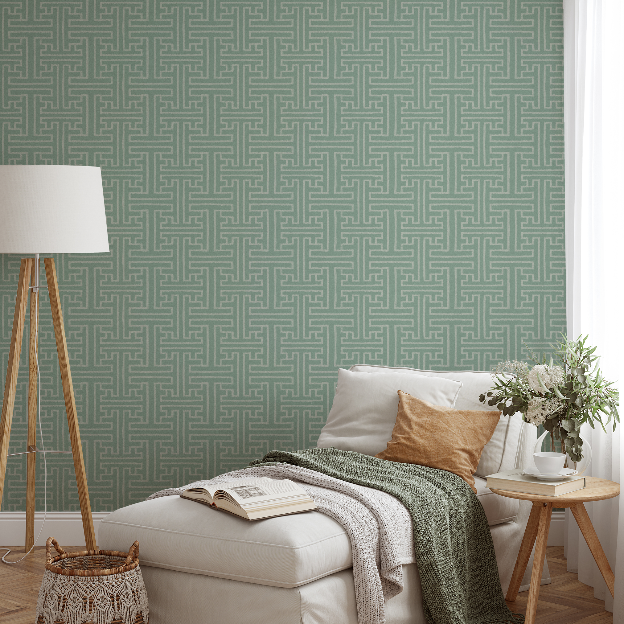 wallpaper lifestyle chaise mockup
