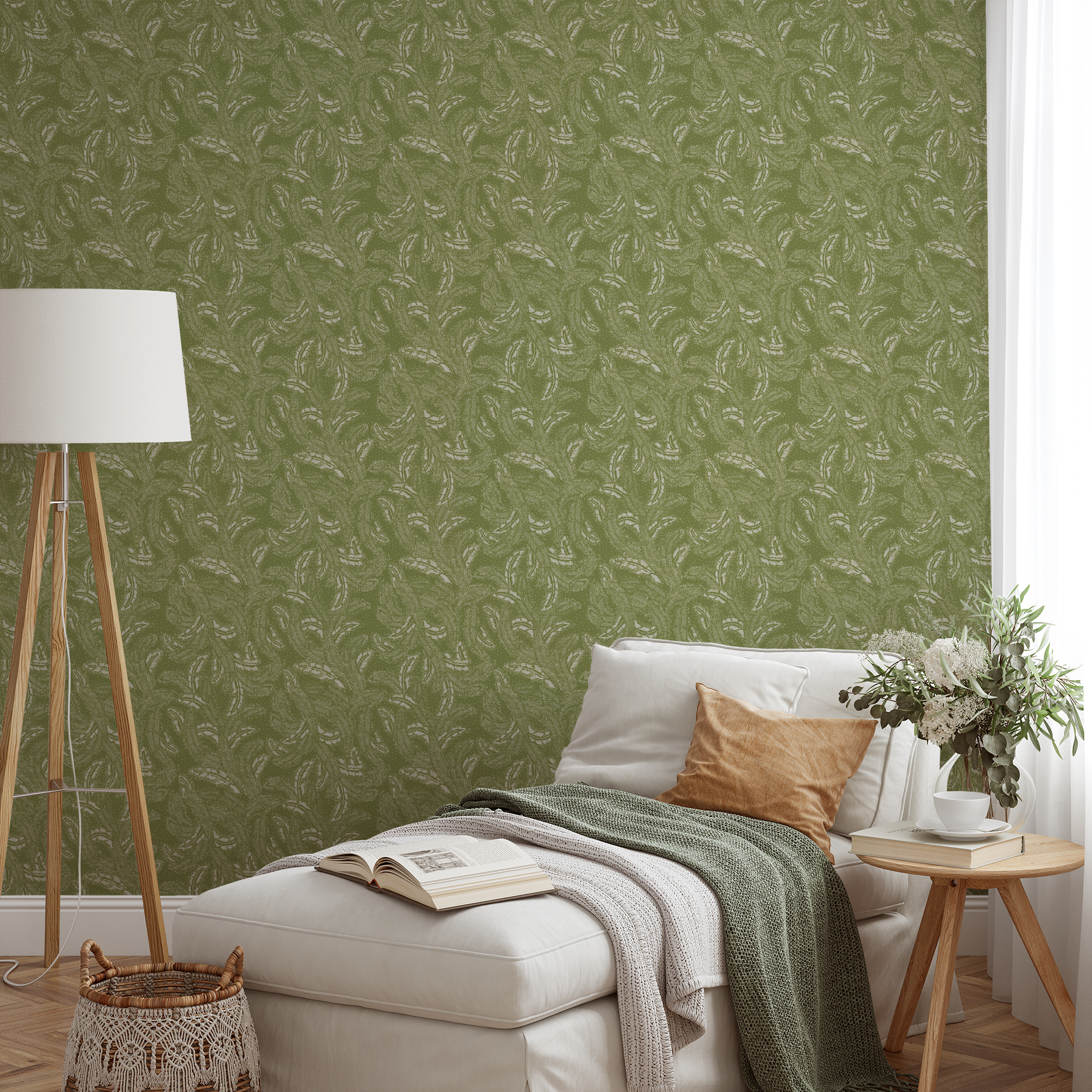 wallpaper lifestyle chaise mockup