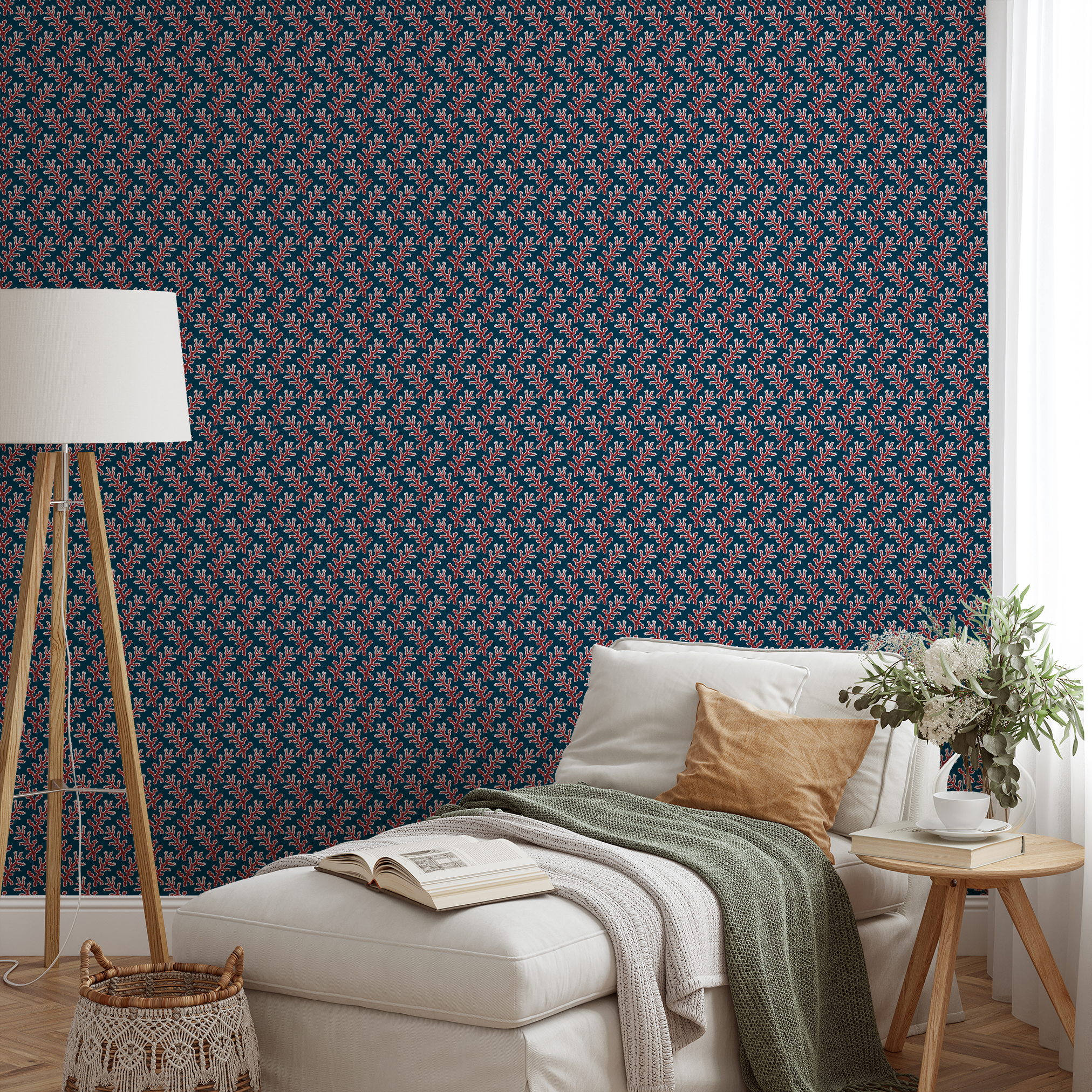 wallpaper lifestyle chaise mockup