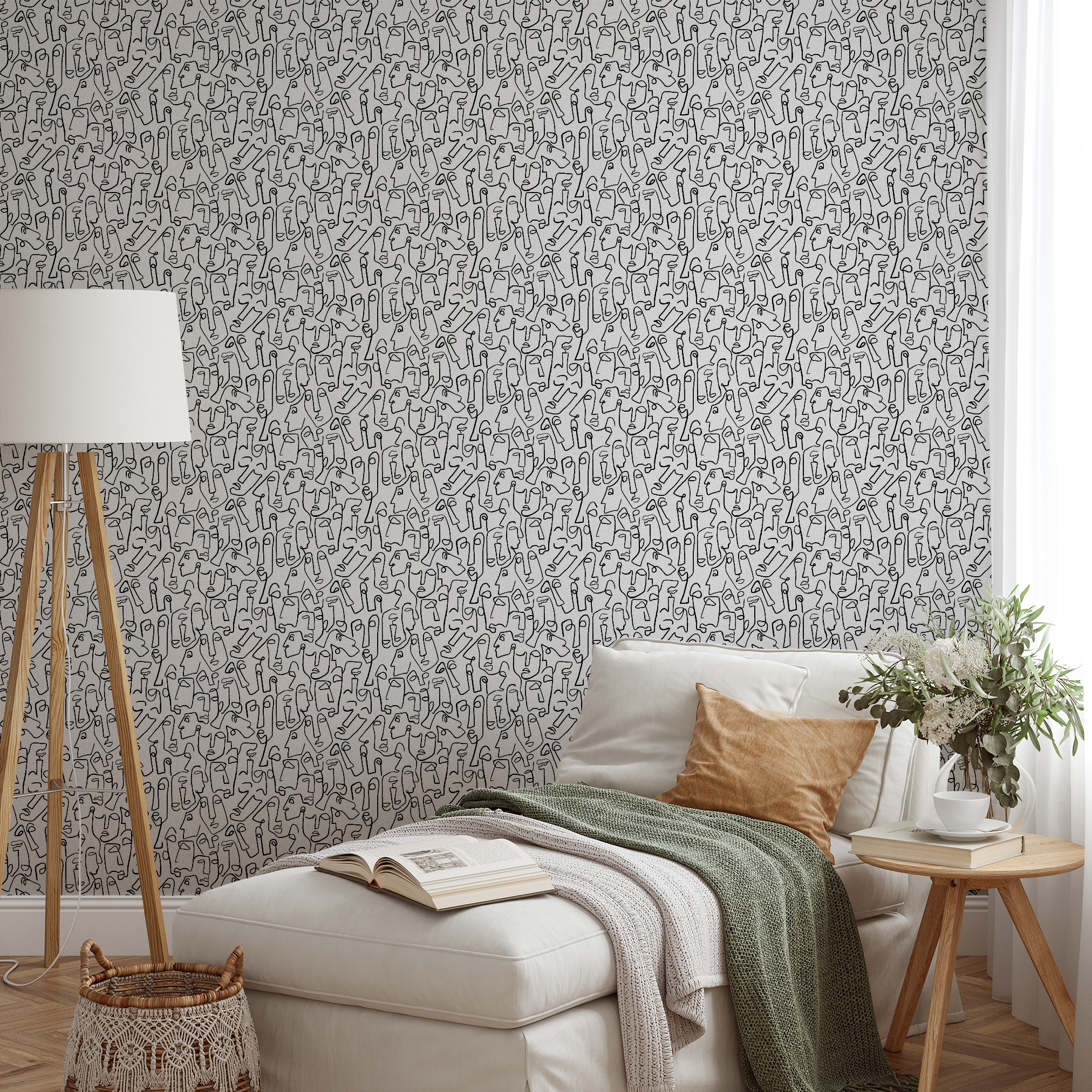 wallpaper lifestyle chaise mockup