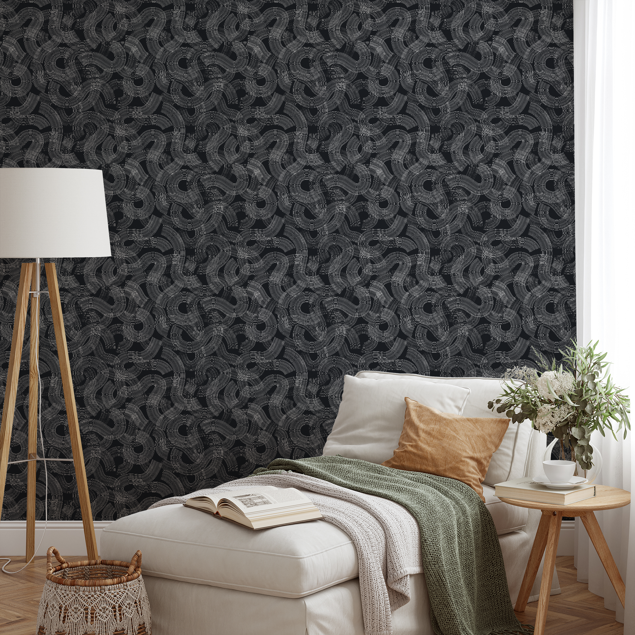 wallpaper lifestyle chaise mockup