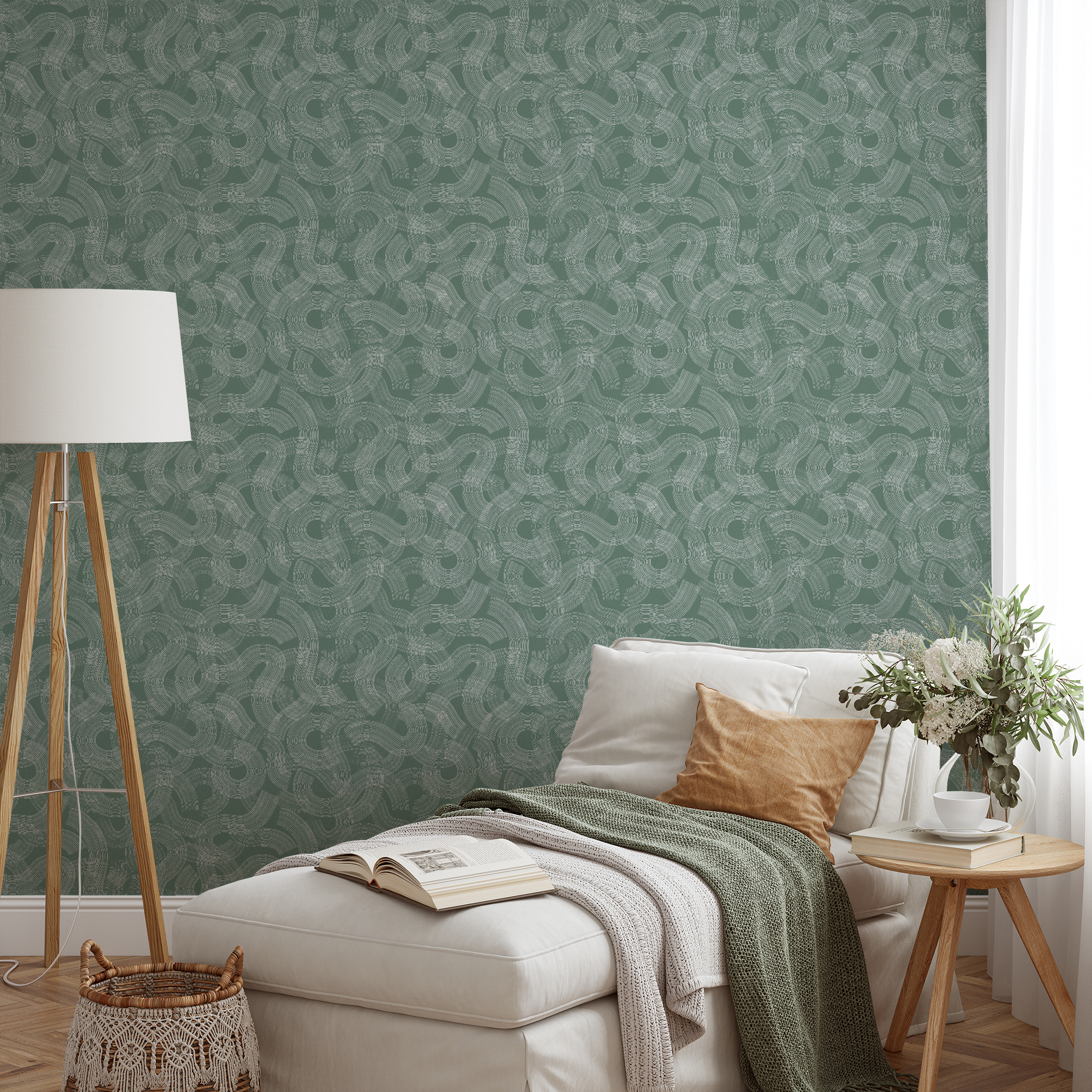 wallpaper lifestyle chaise mockup