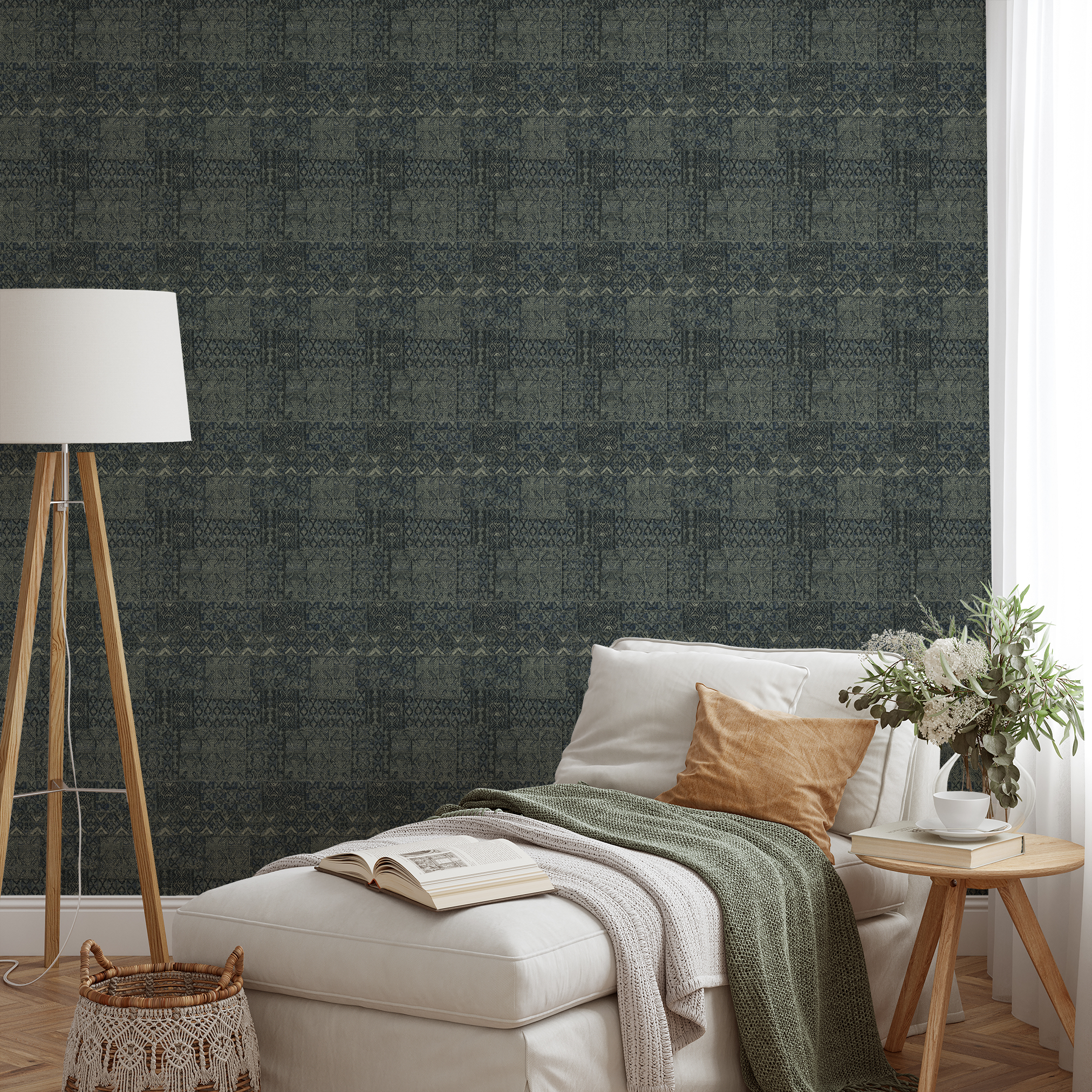 wallpaper lifestyle chaise mockup