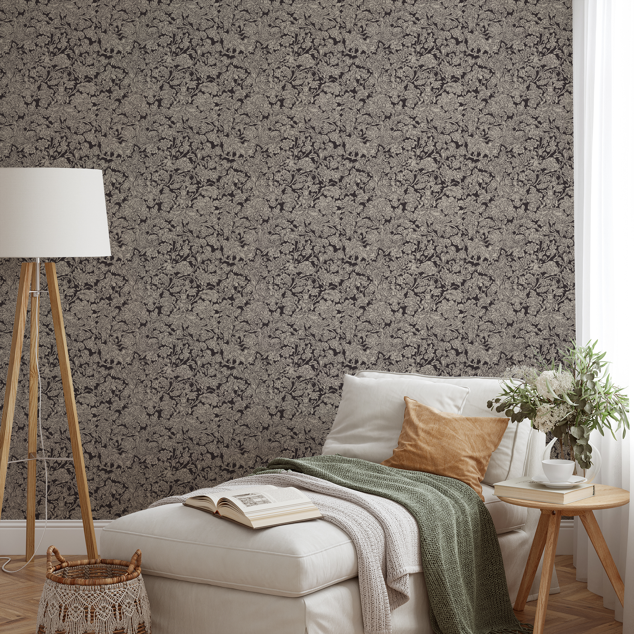 wallpaper lifestyle chaise mockup