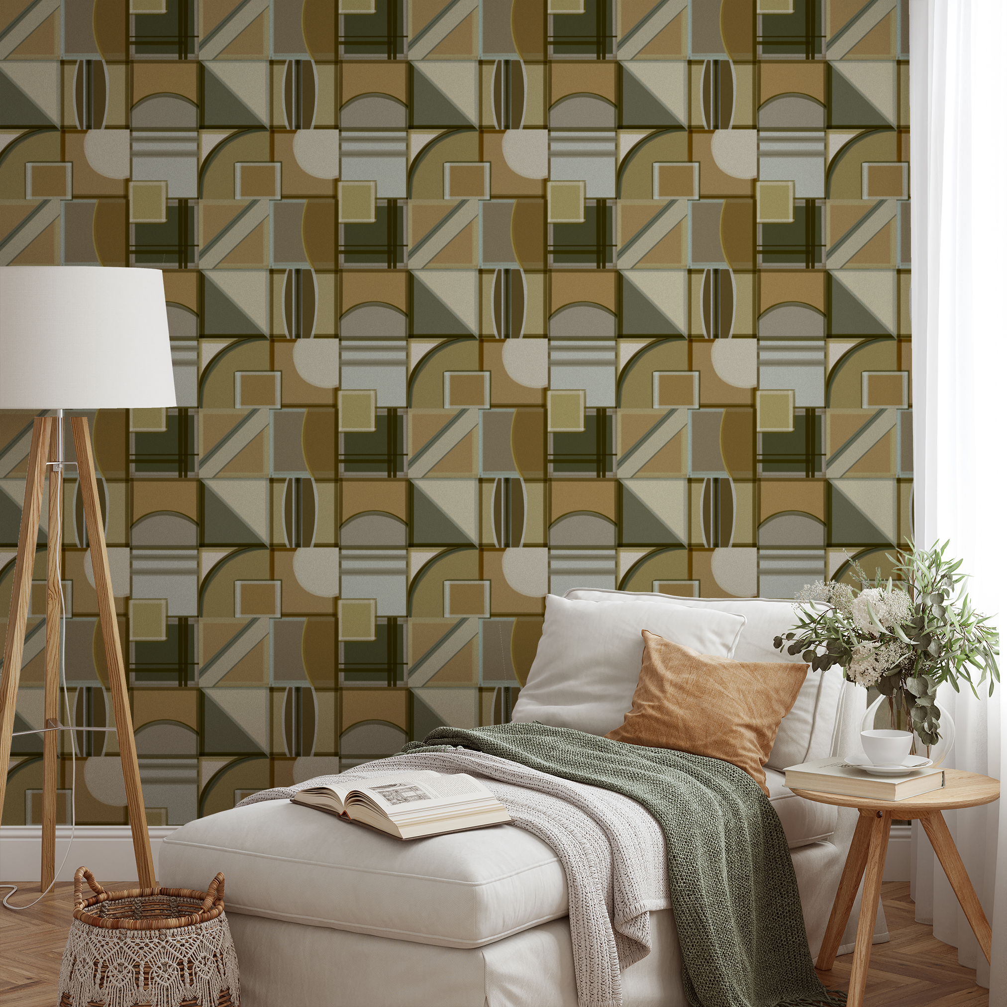 wallpaper lifestyle chaise mockup