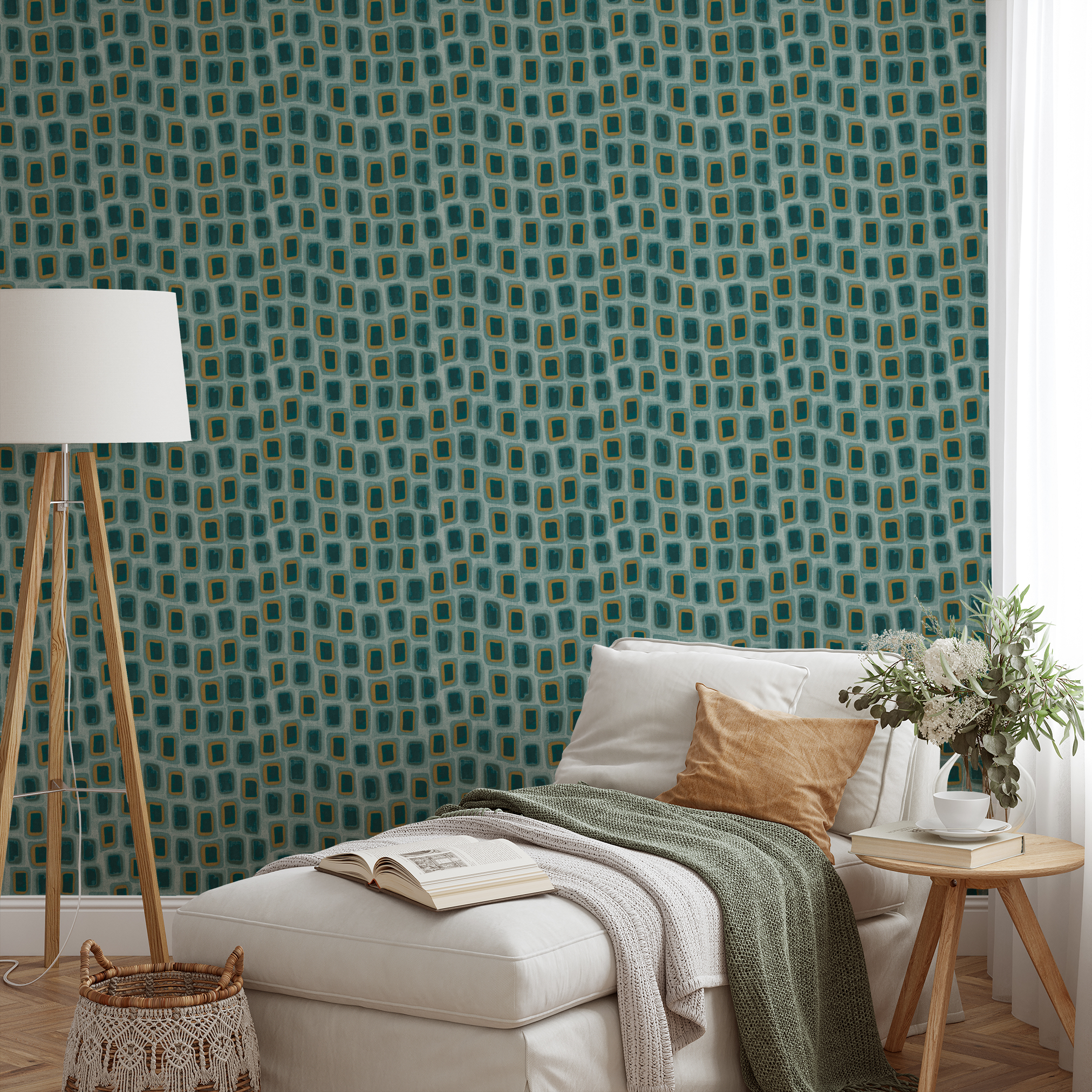 wallpaper lifestyle chaise mockup