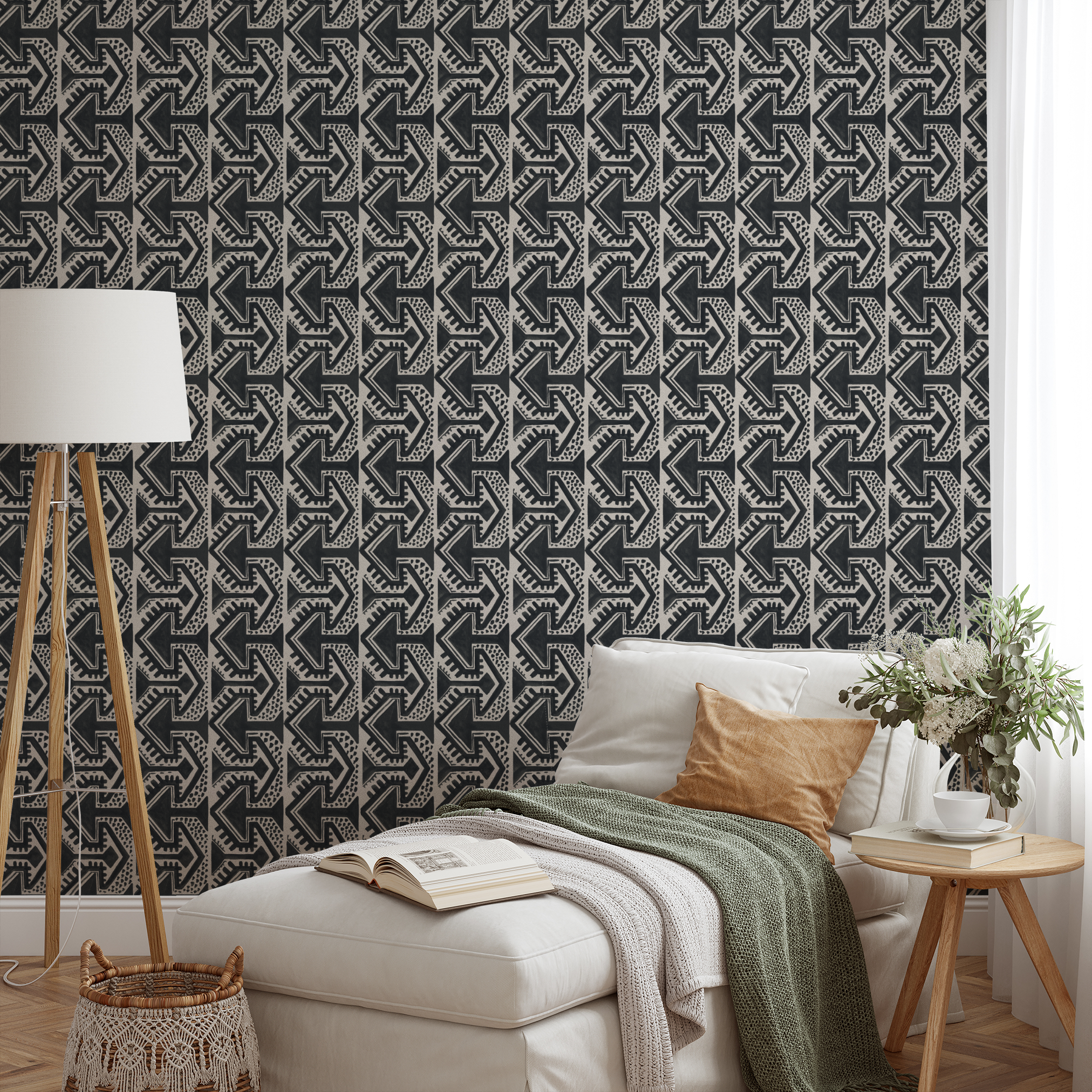 wallpaper lifestyle chaise mockup