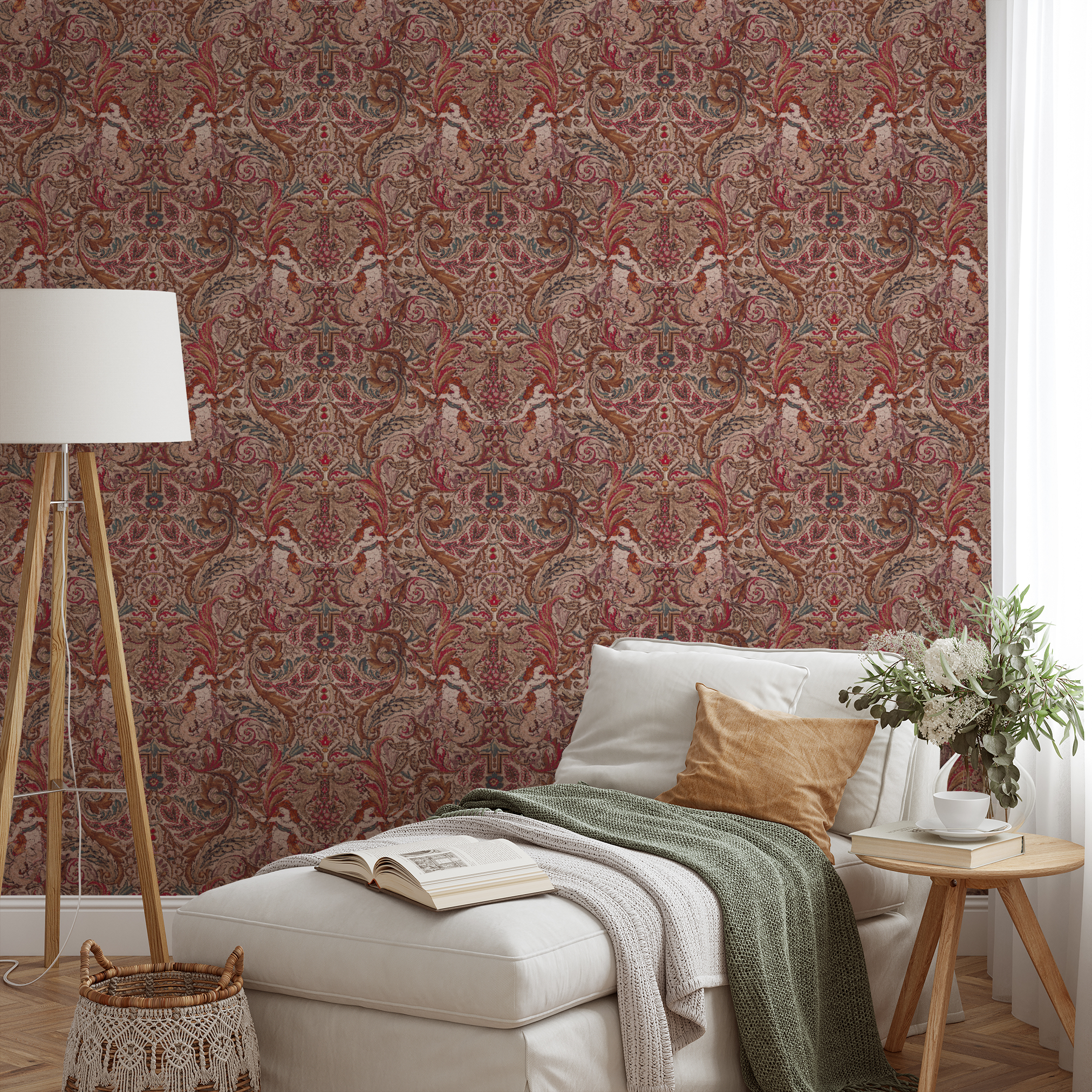 wallpaper lifestyle chaise mockup