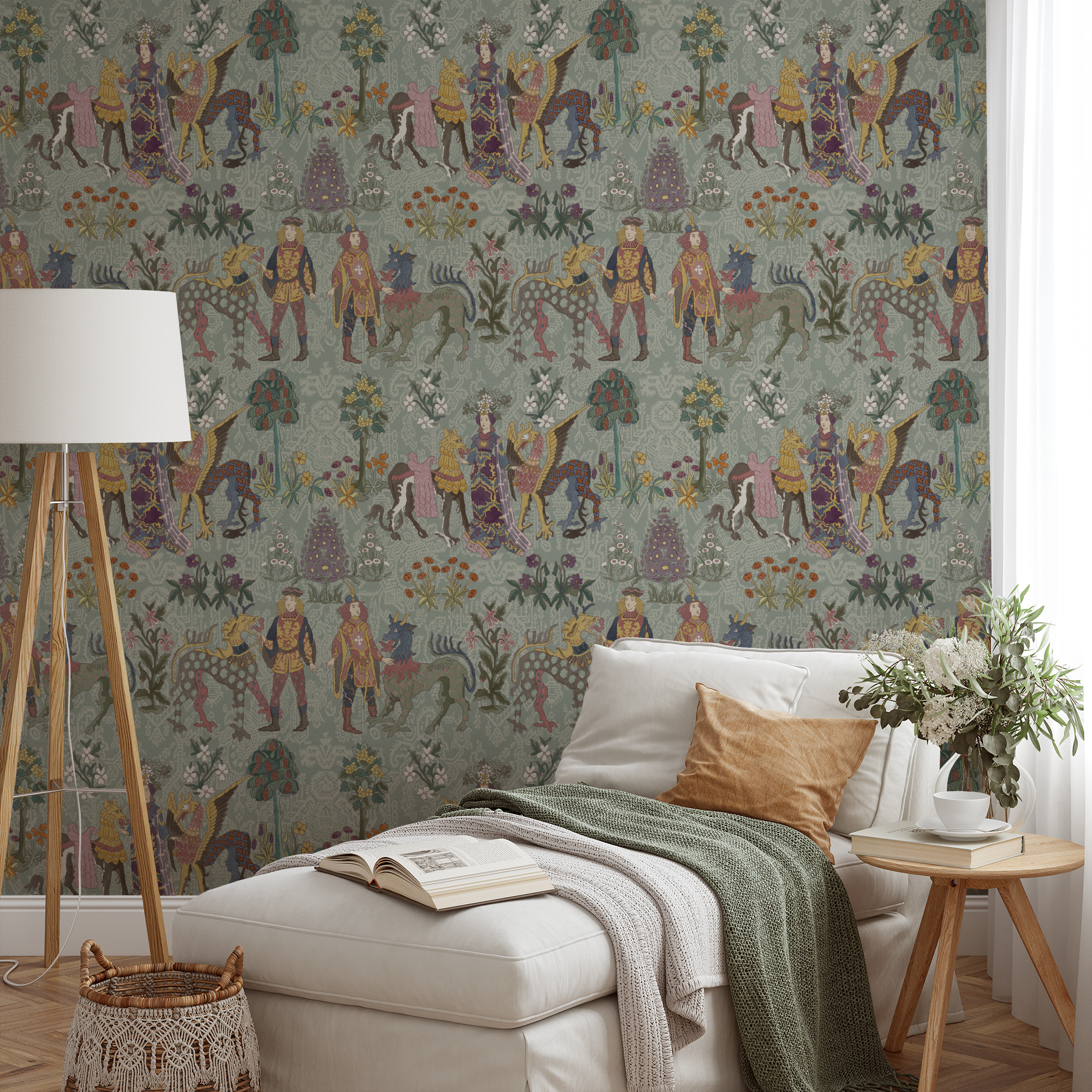 wallpaper lifestyle chaise mockup