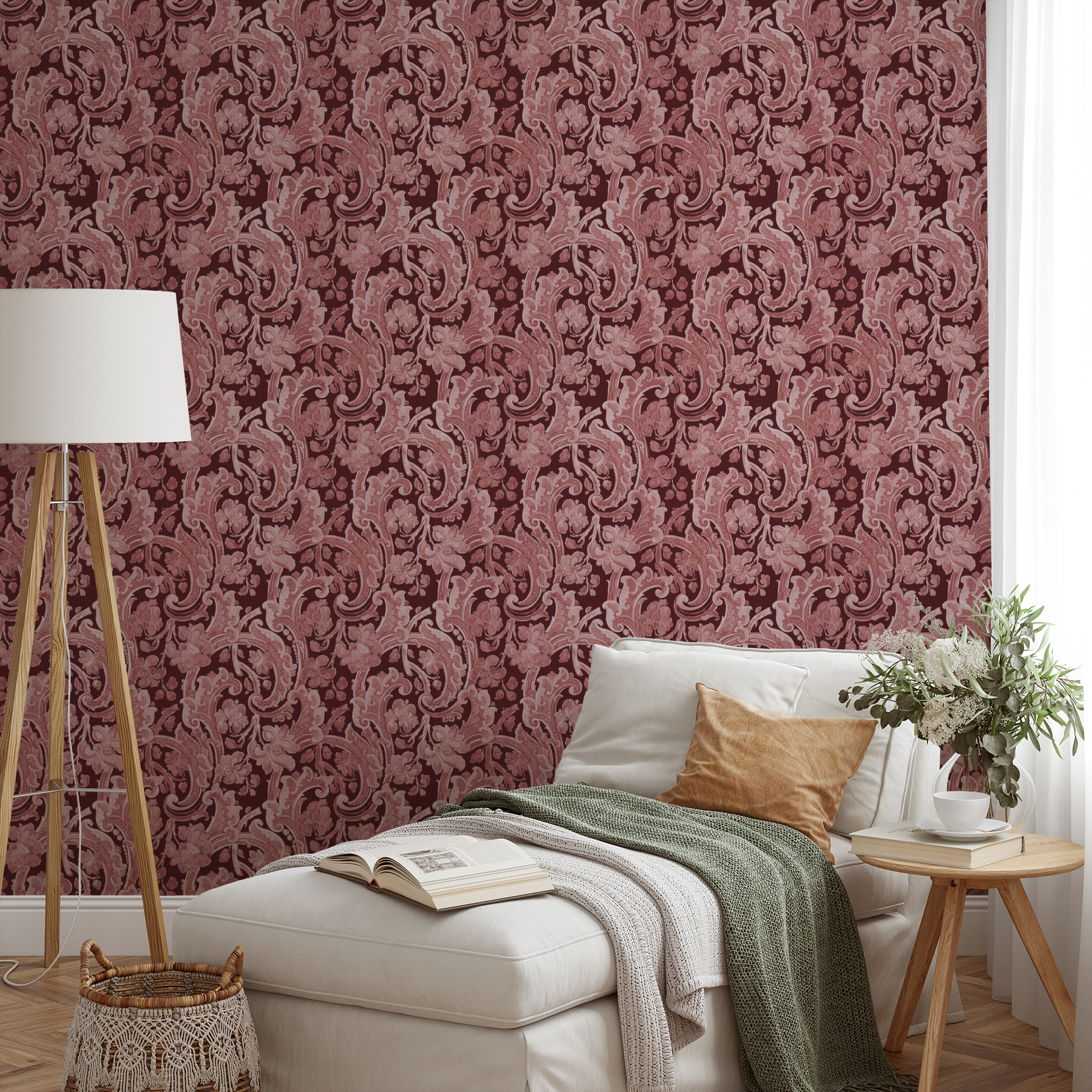 wallpaper lifestyle chaise mockup