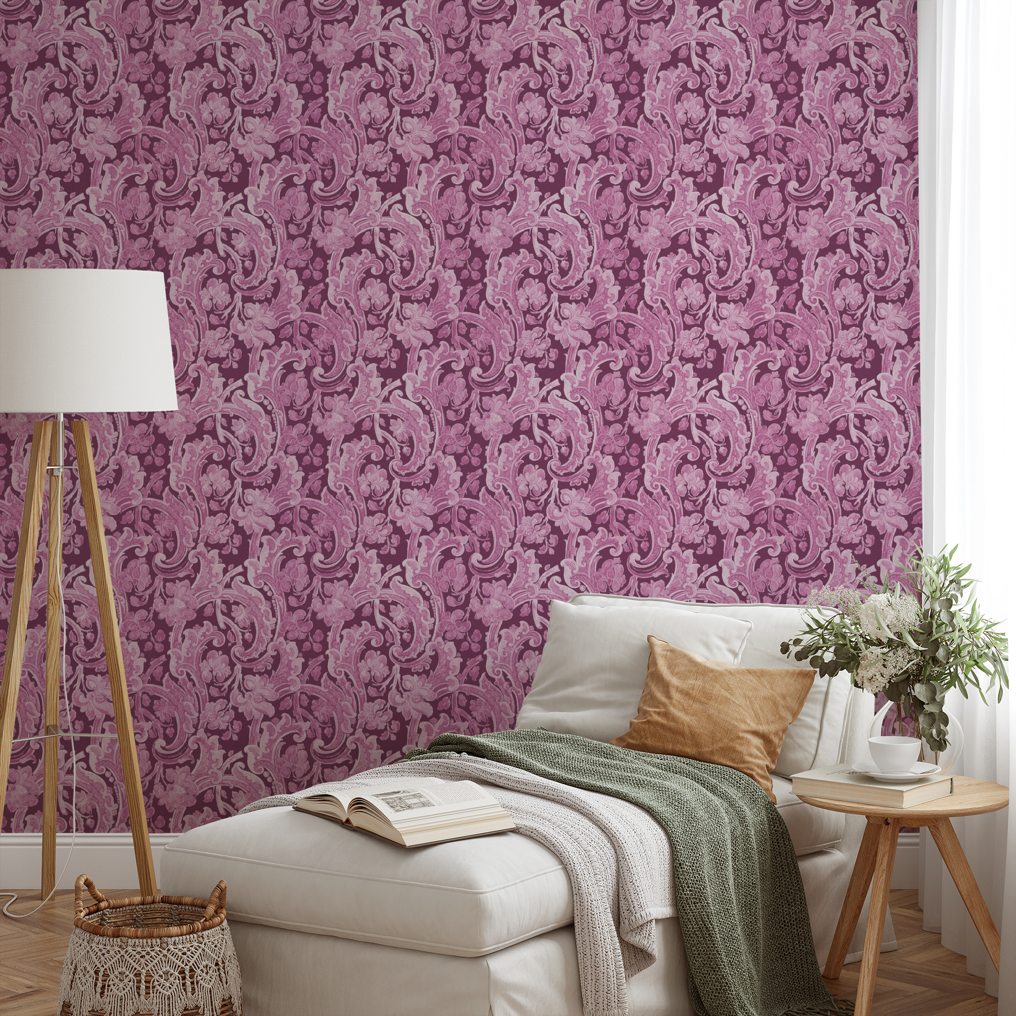 wallpaper lifestyle chaise mockup