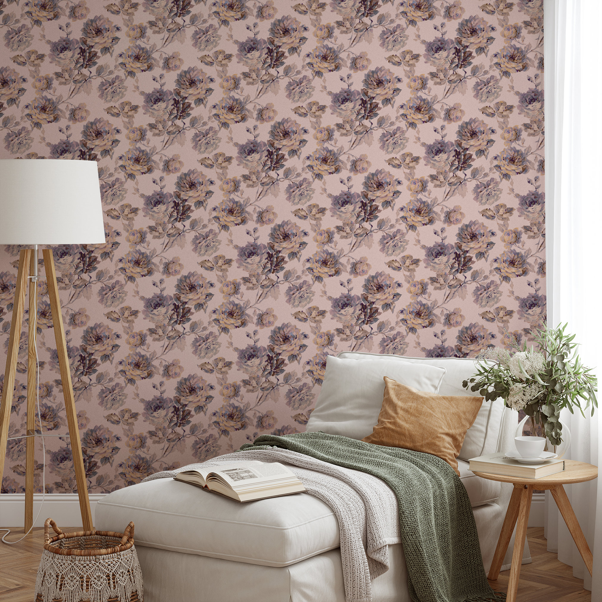 wallpaper lifestyle chaise mockup