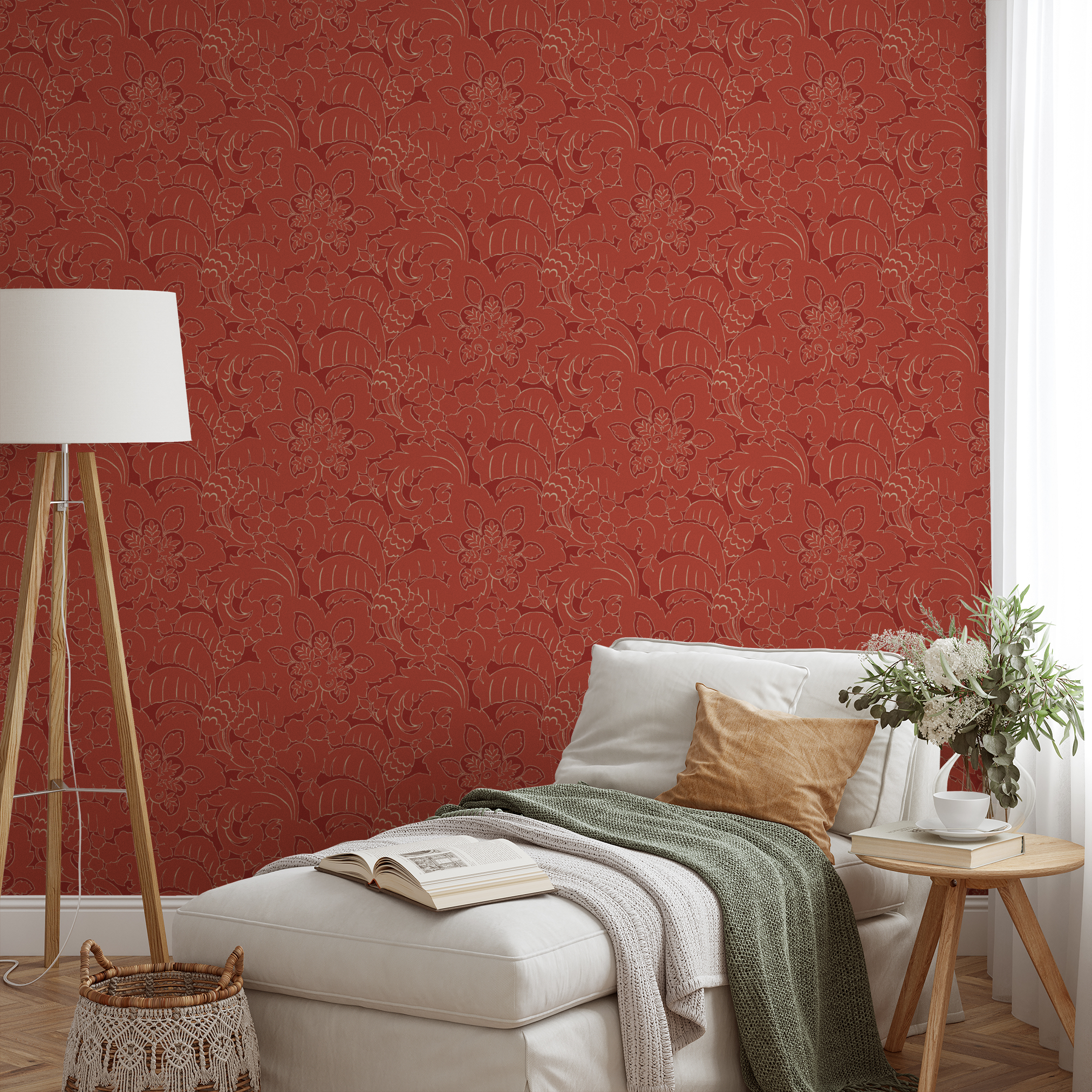 wallpaper lifestyle chaise mockup