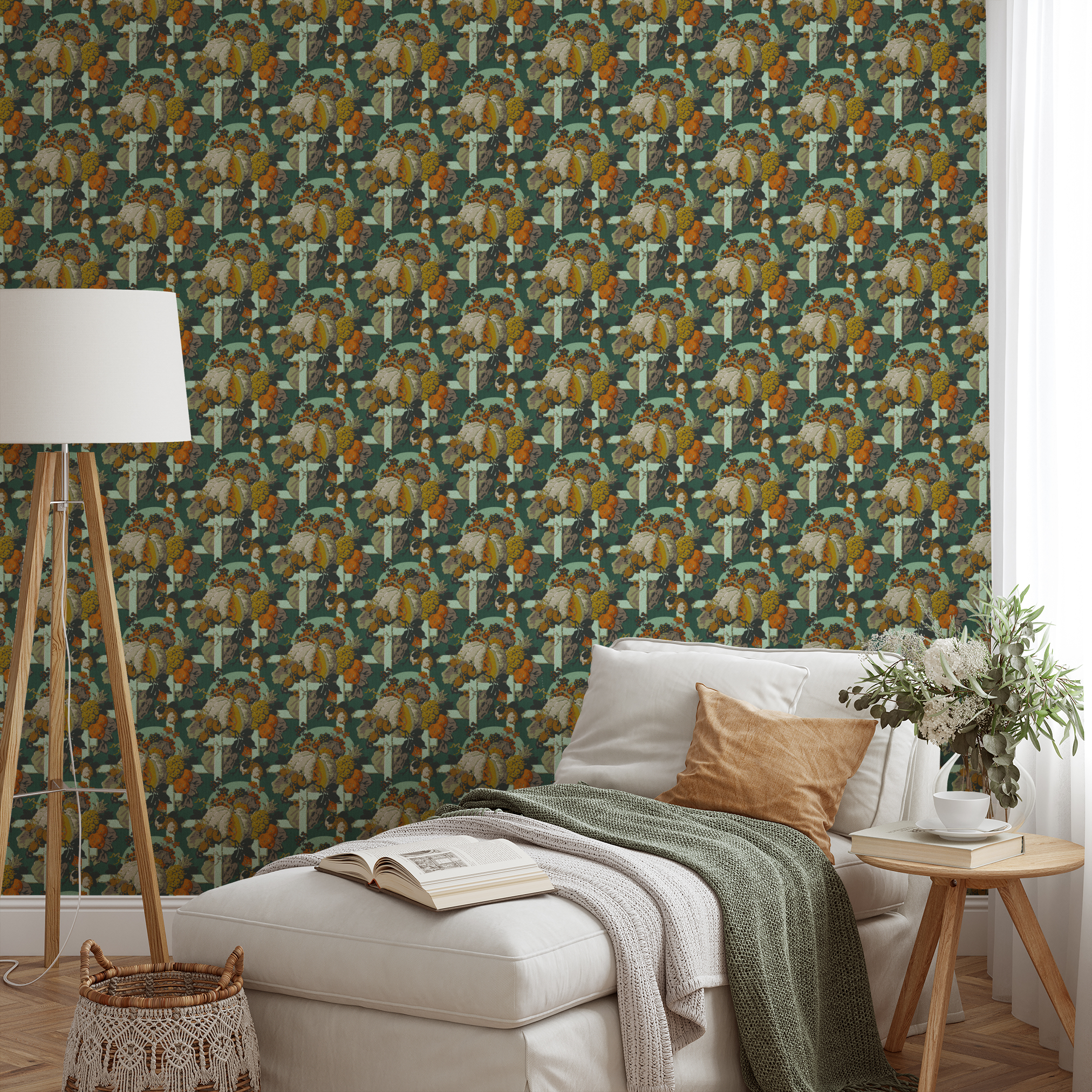 wallpaper lifestyle chaise mockup