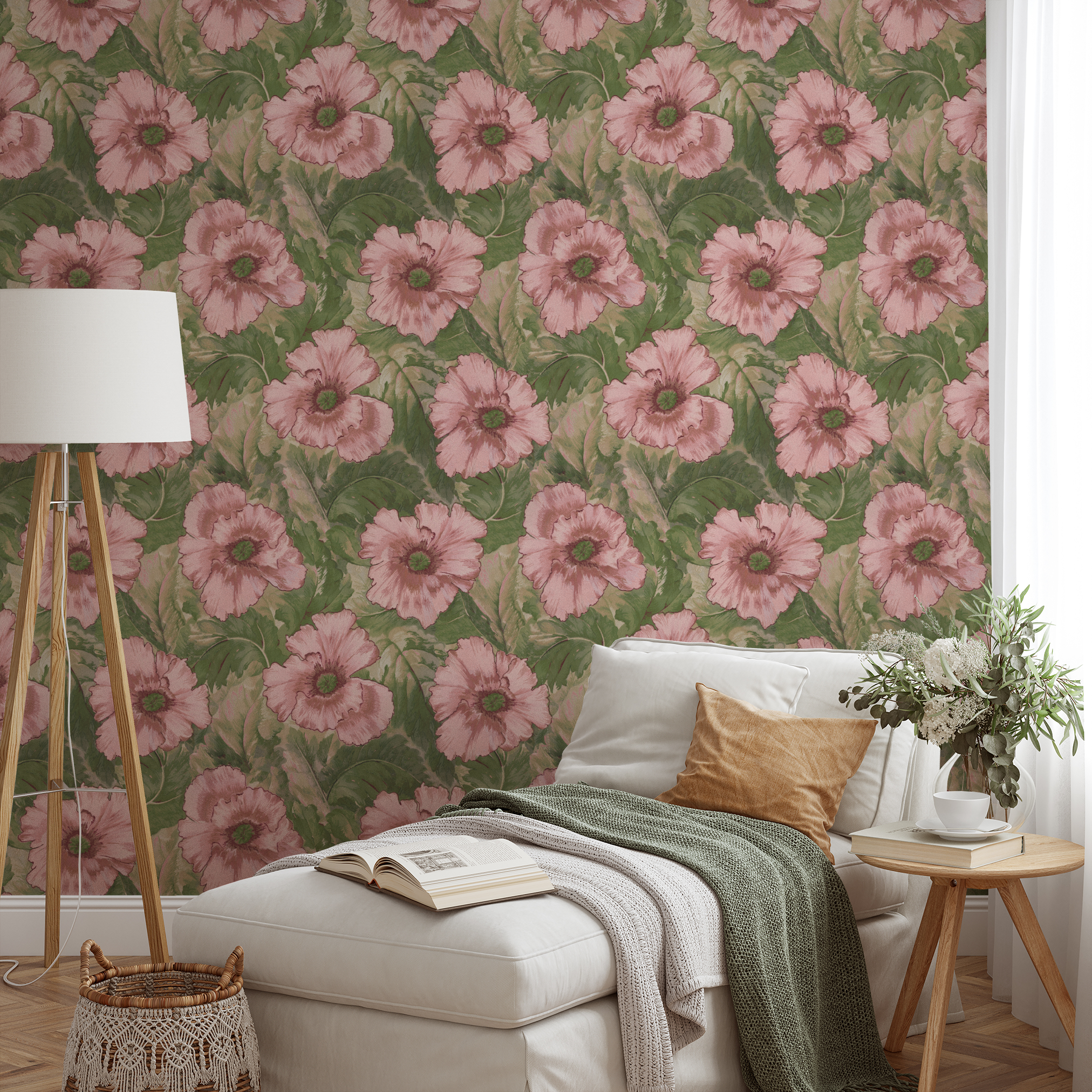 wallpaper lifestyle chaise mockup