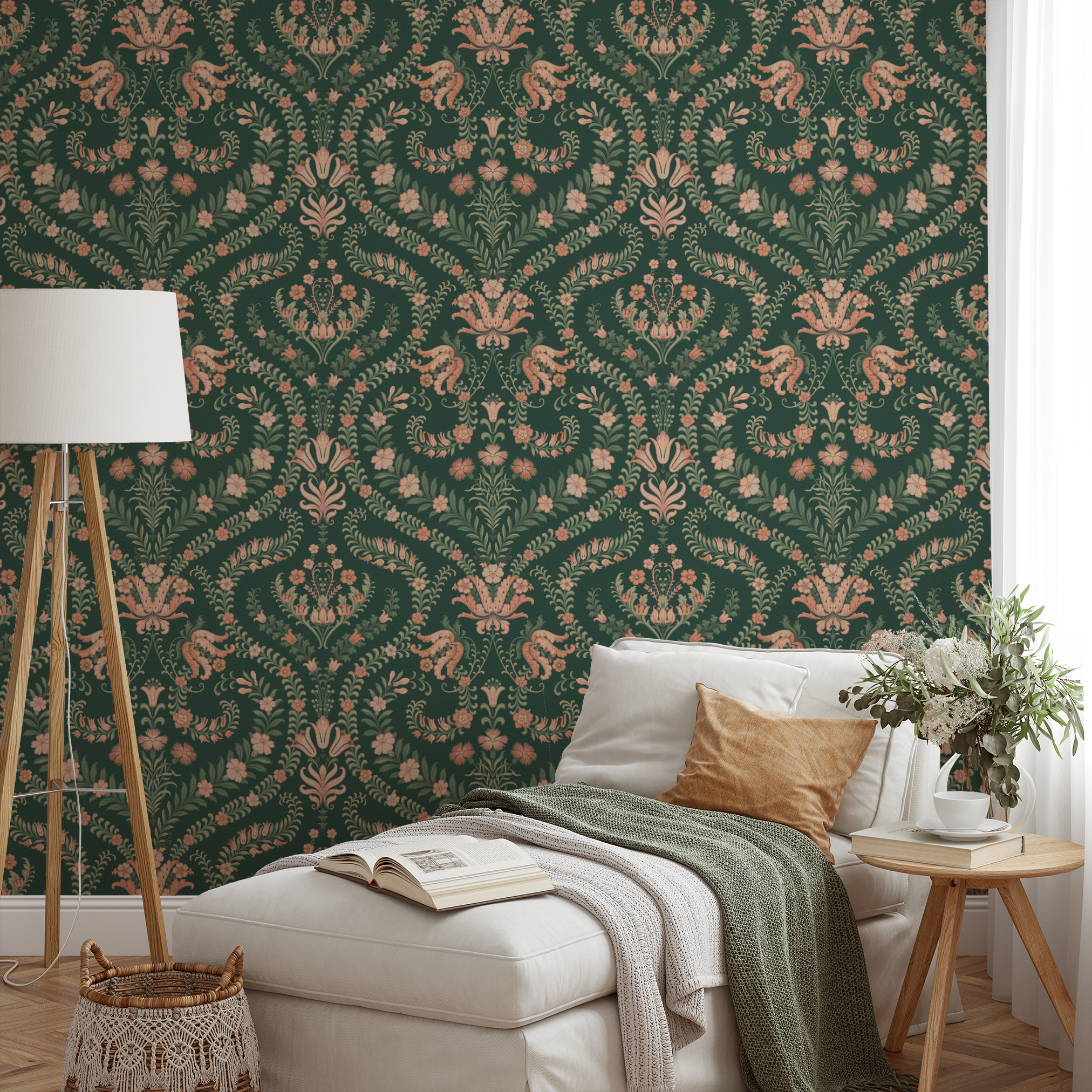 wallpaper lifestyle chaise mockup