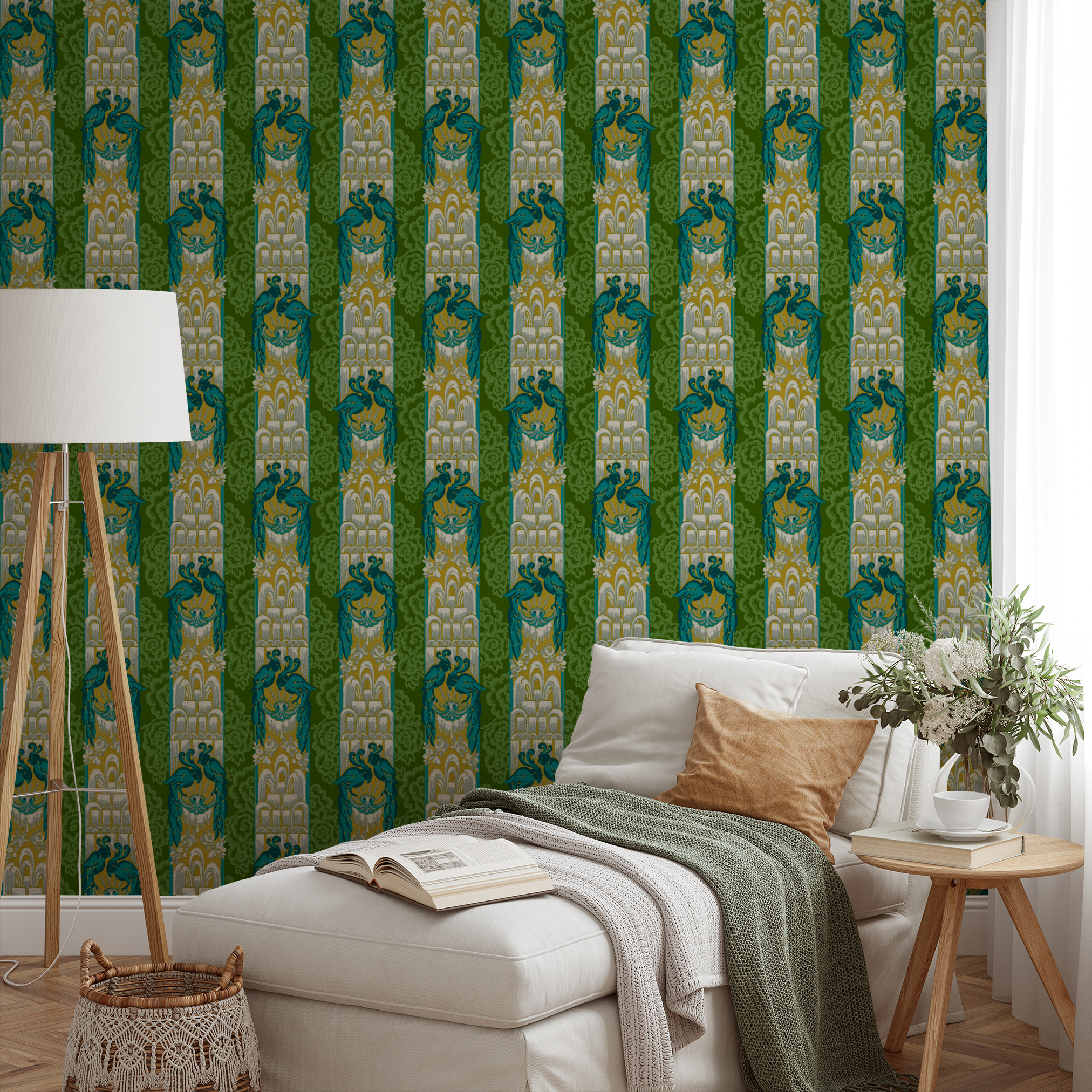 wallpaper lifestyle chaise mockup