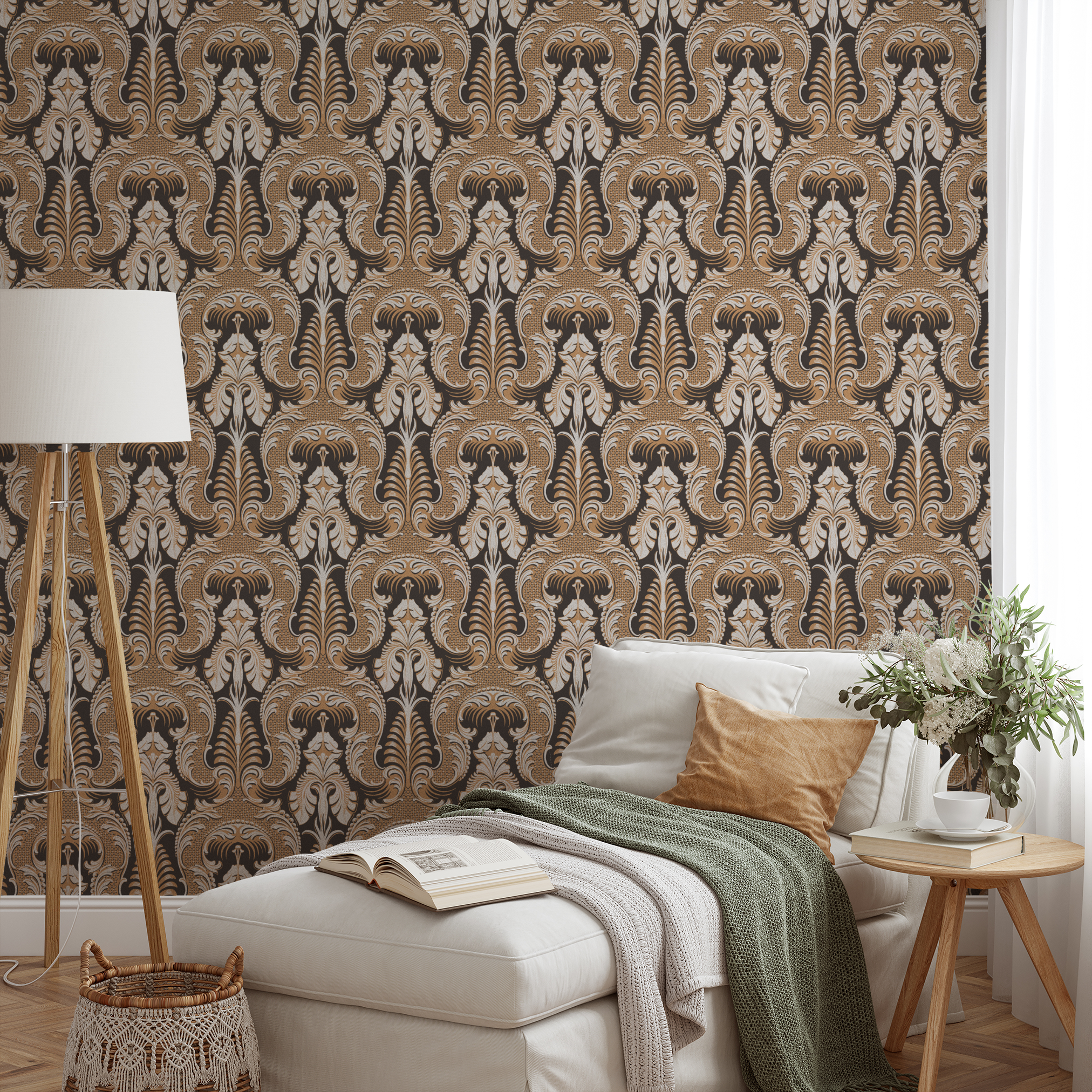 wallpaper lifestyle chaise mockup