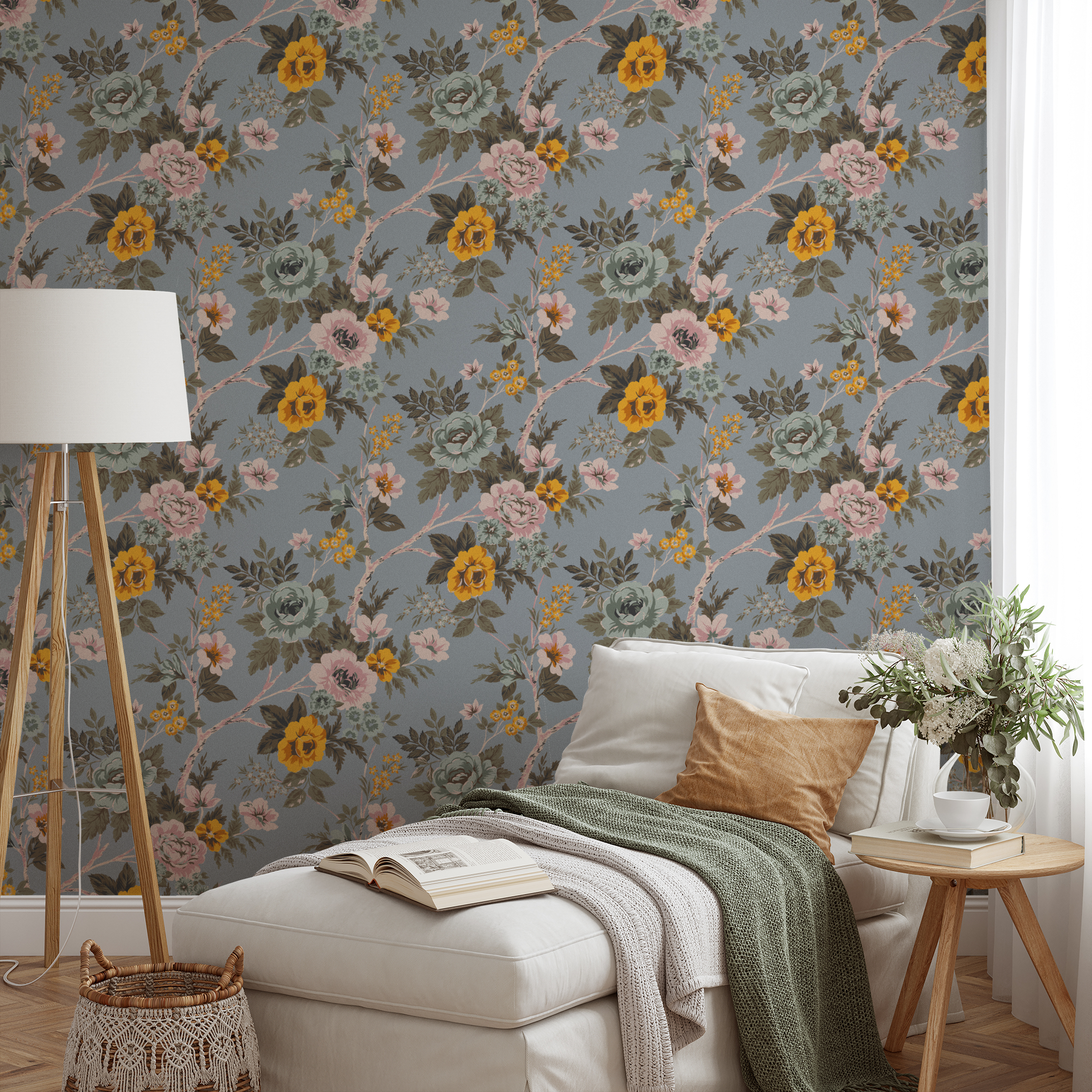 wallpaper lifestyle chaise mockup