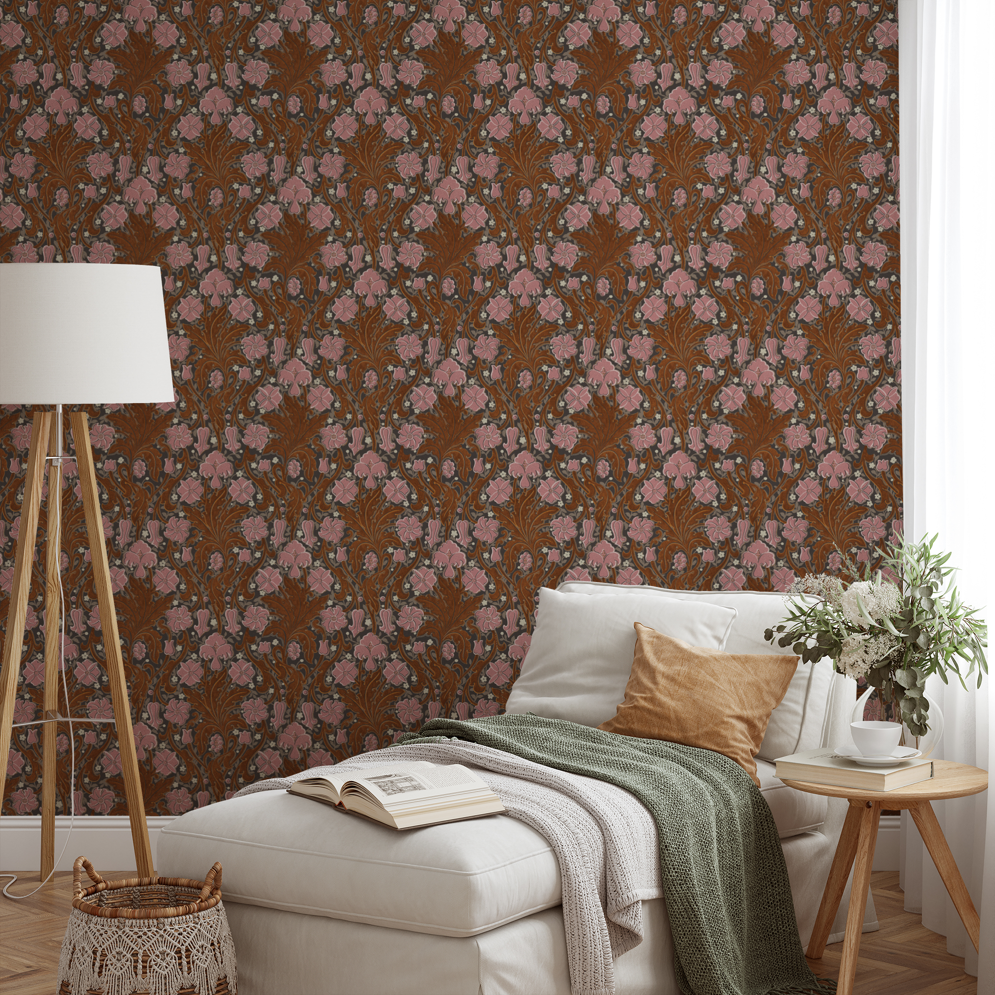 wallpaper lifestyle chaise mockup