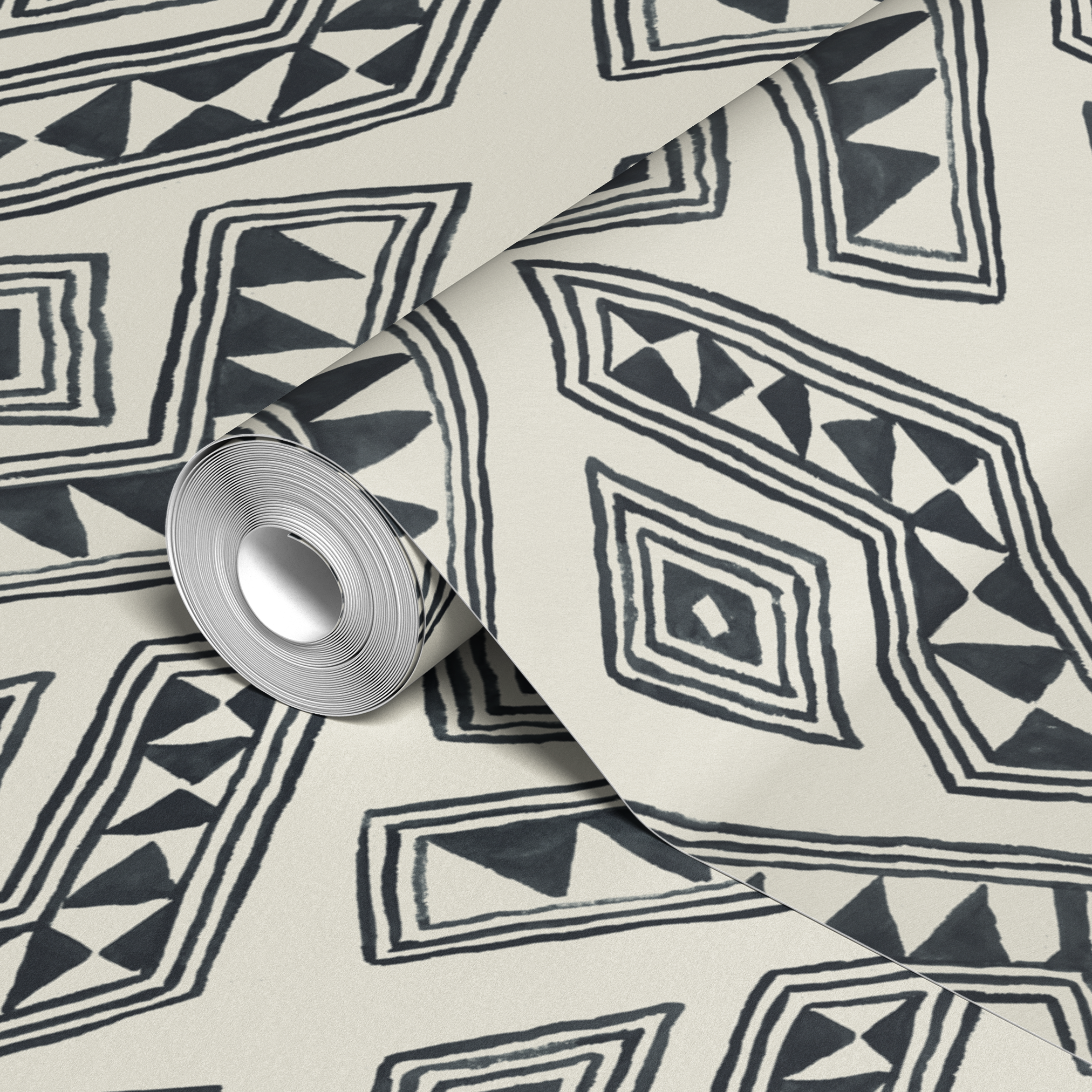 wallpaper roll closeup mockup