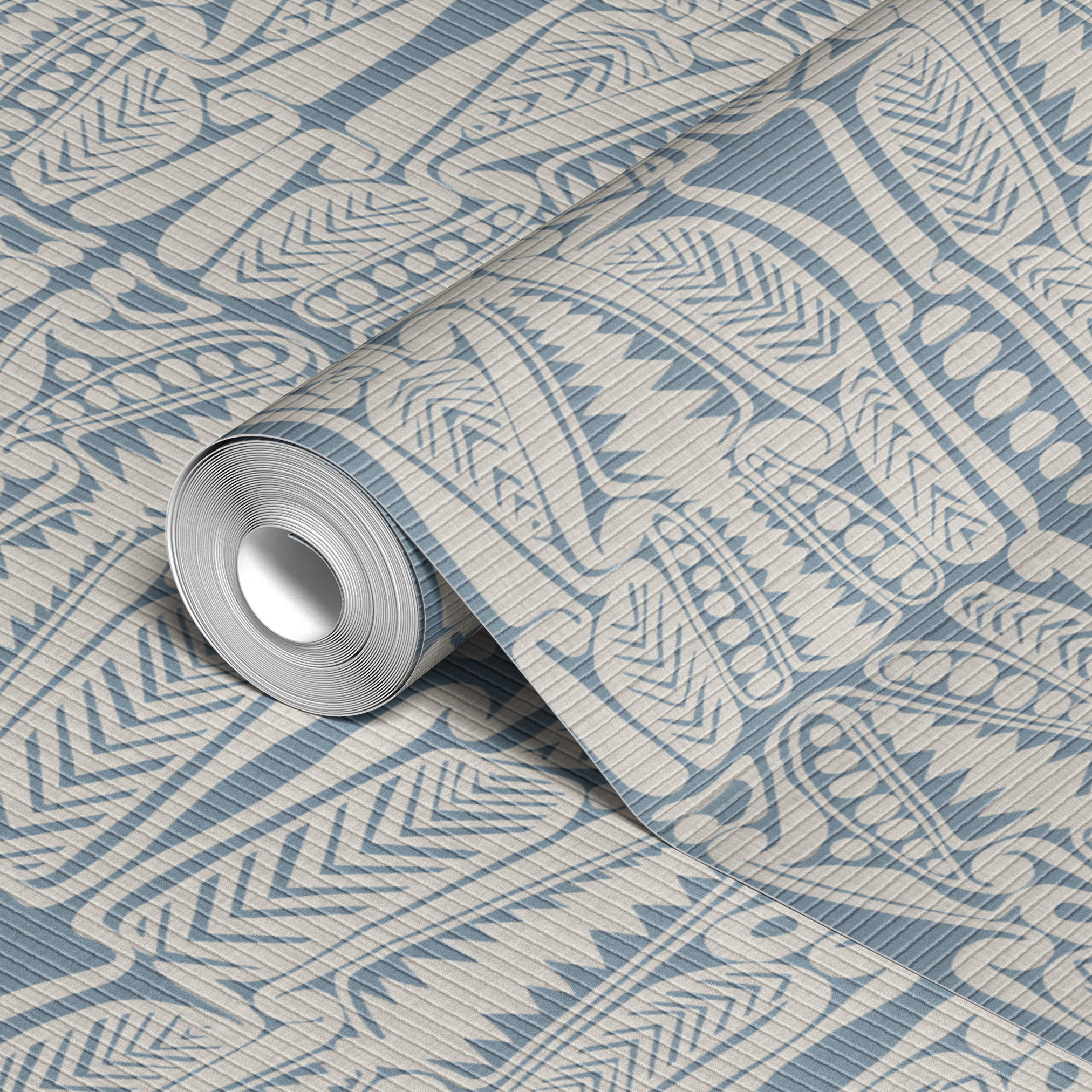 wallpaper roll closeup mockup