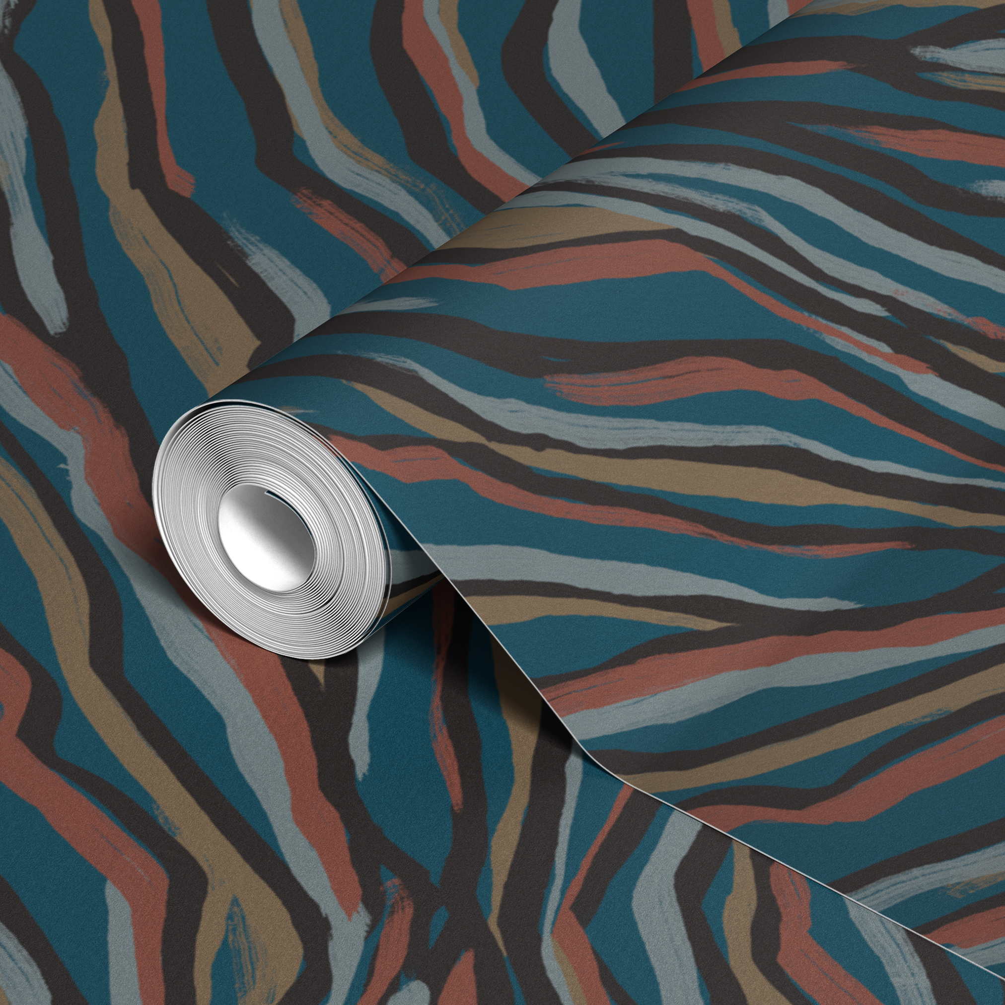 wallpaper roll closeup mockup