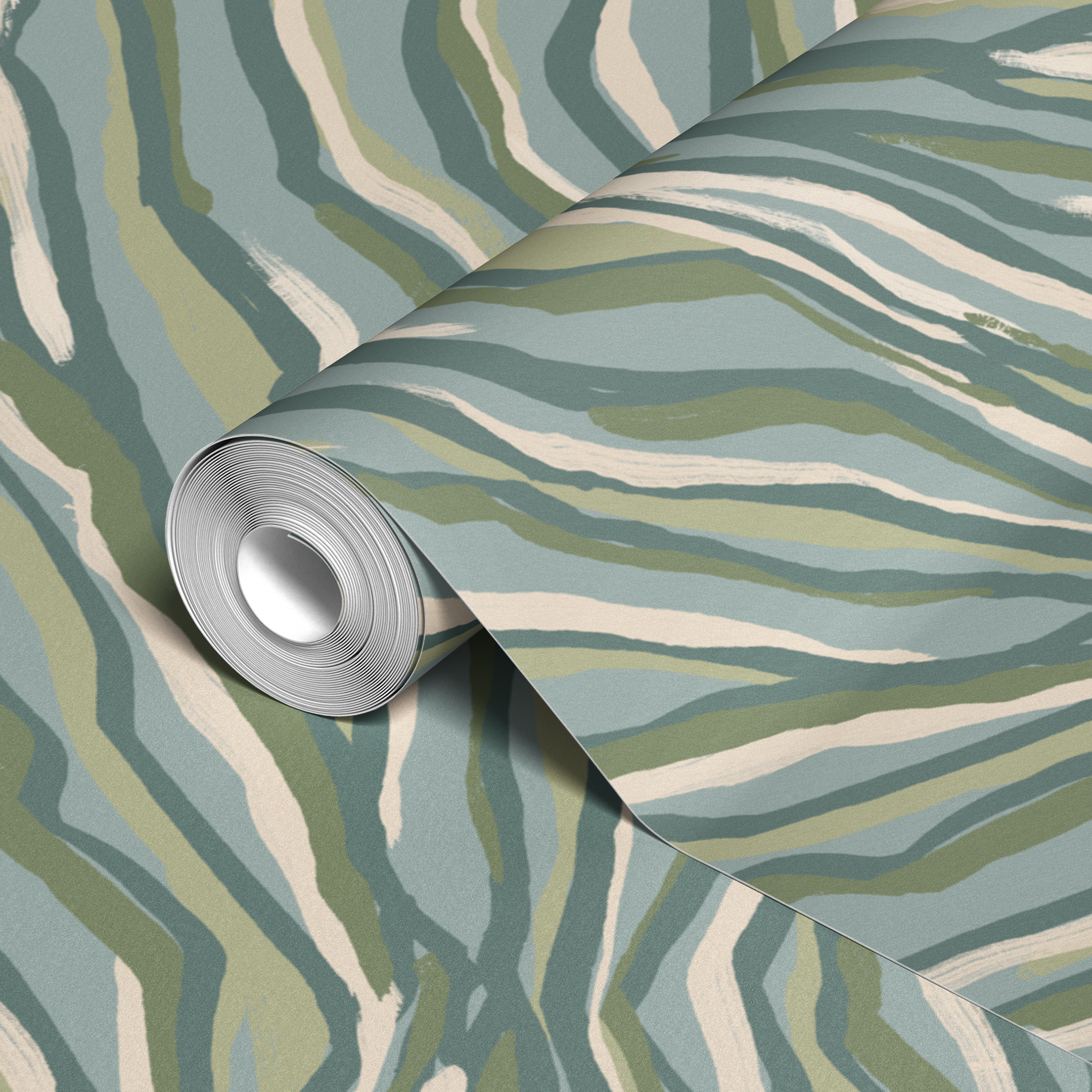 wallpaper roll closeup mockup