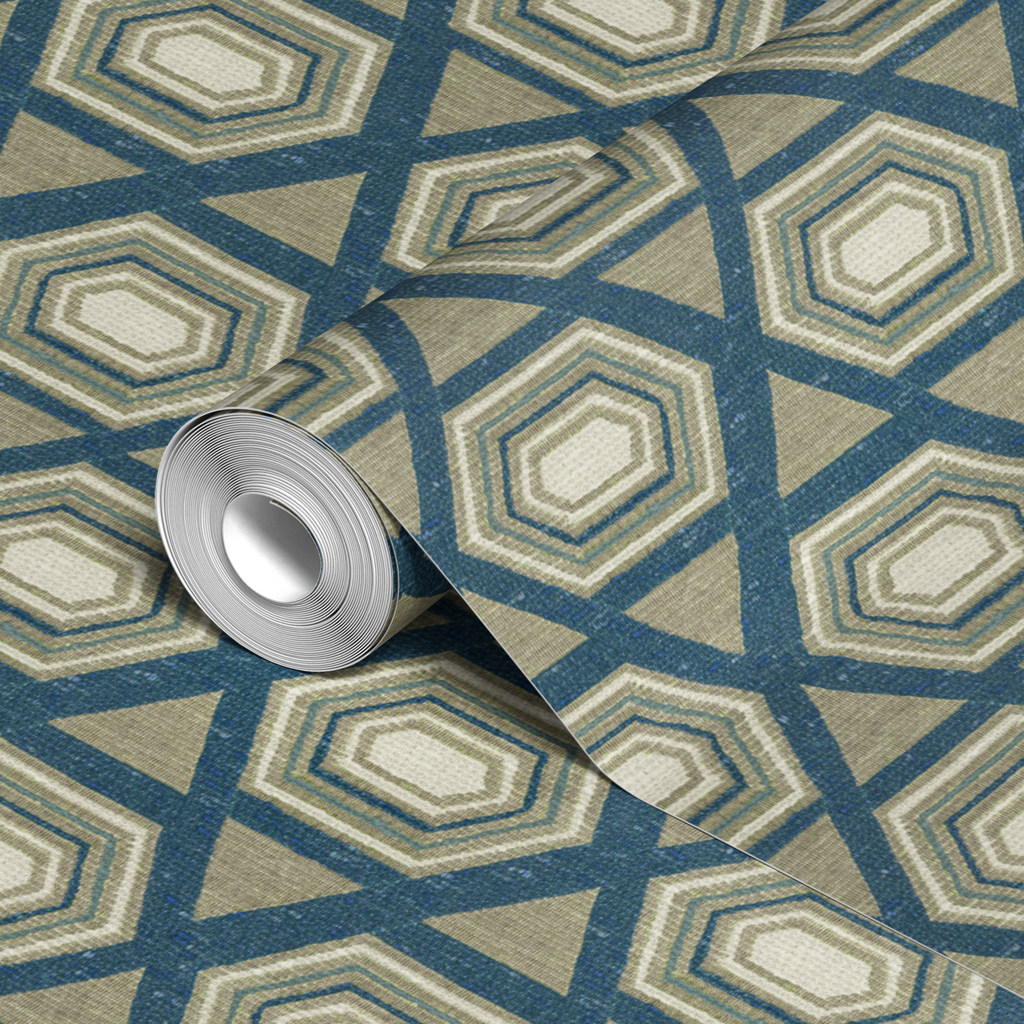 wallpaper roll closeup mockup