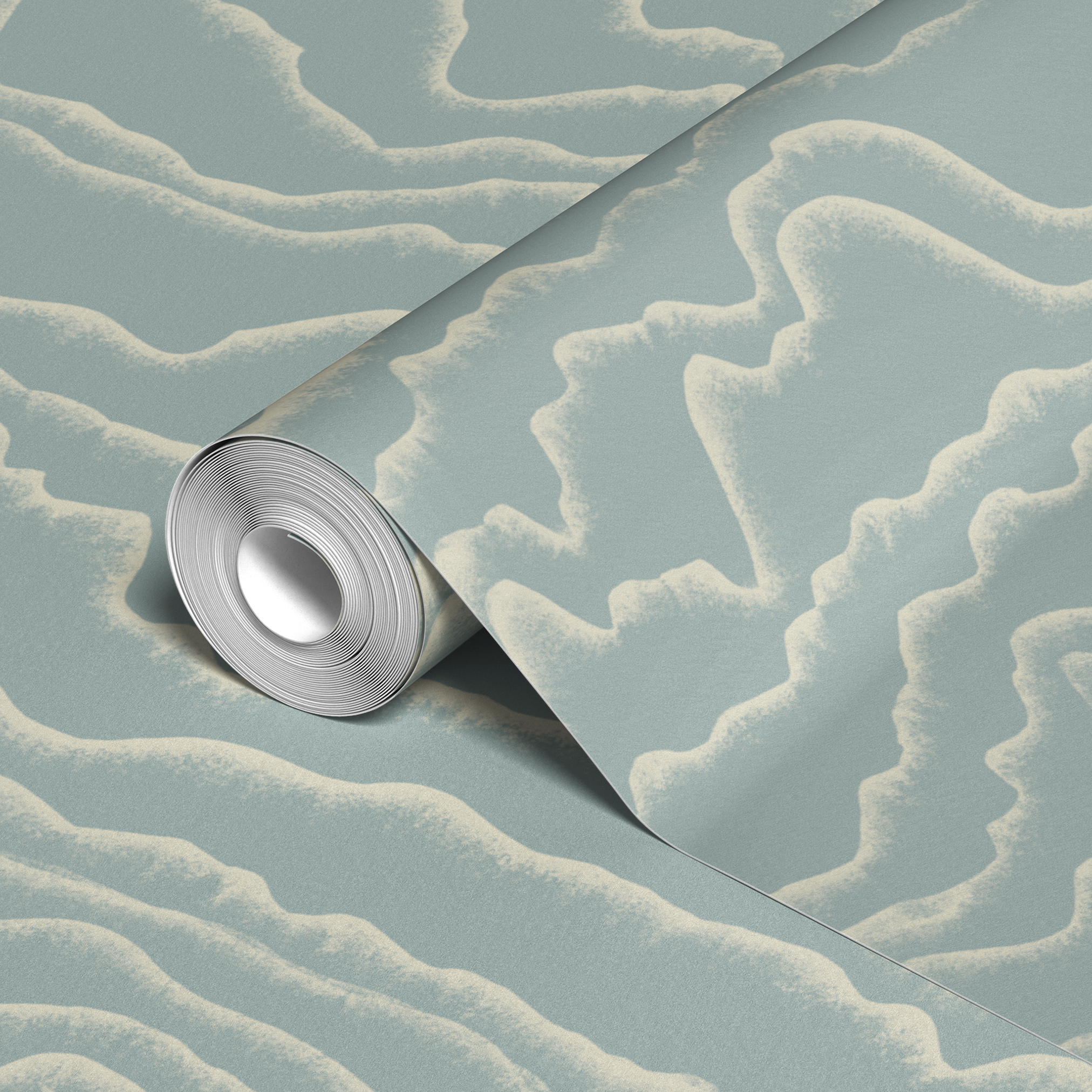 wallpaper roll closeup mockup