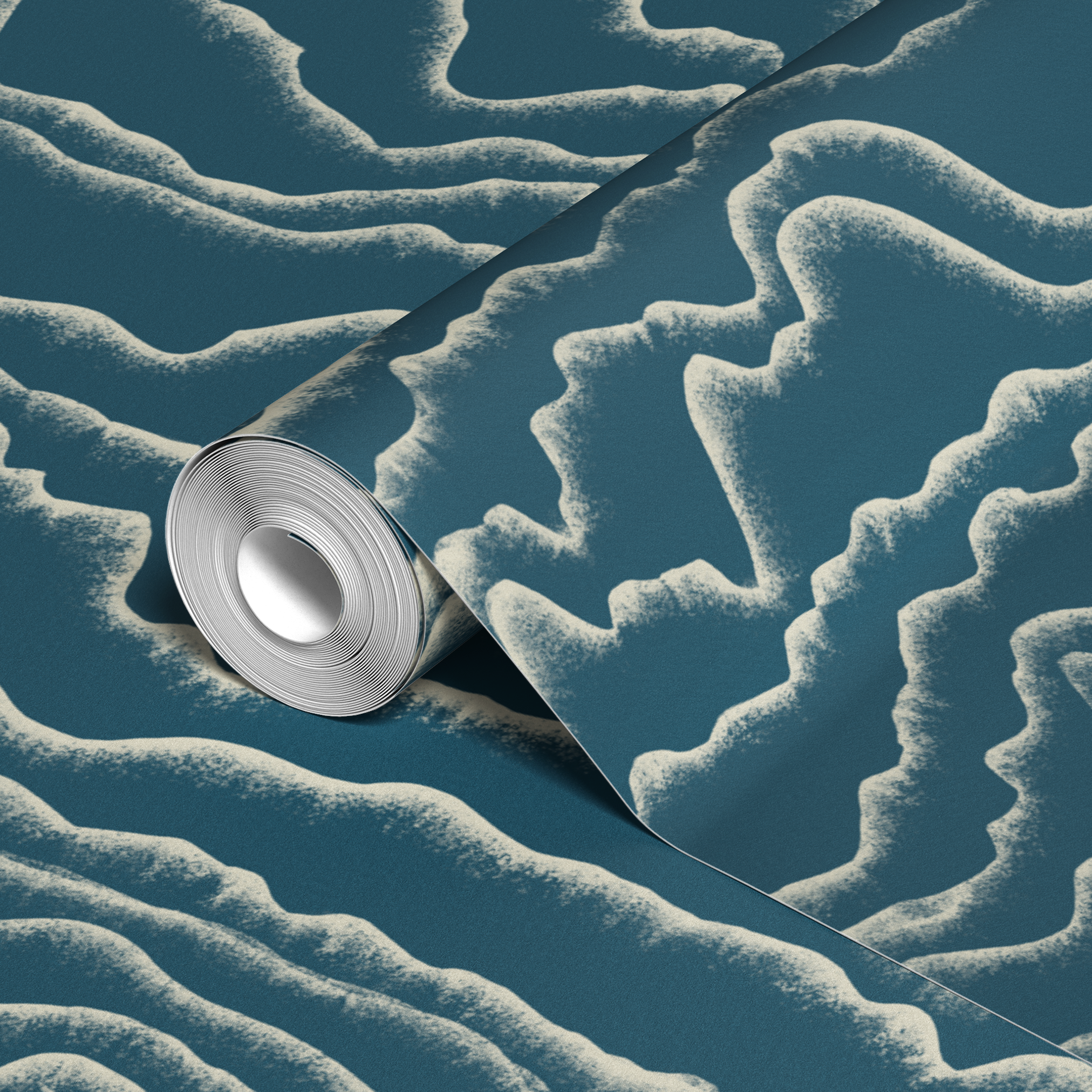 wallpaper roll closeup mockup