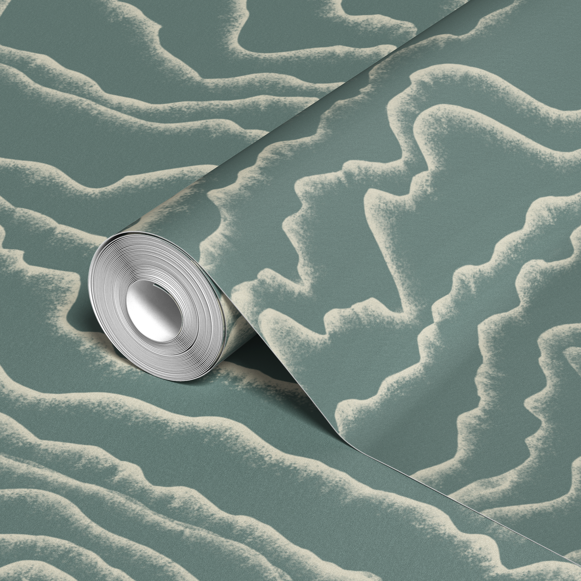 wallpaper roll closeup mockup