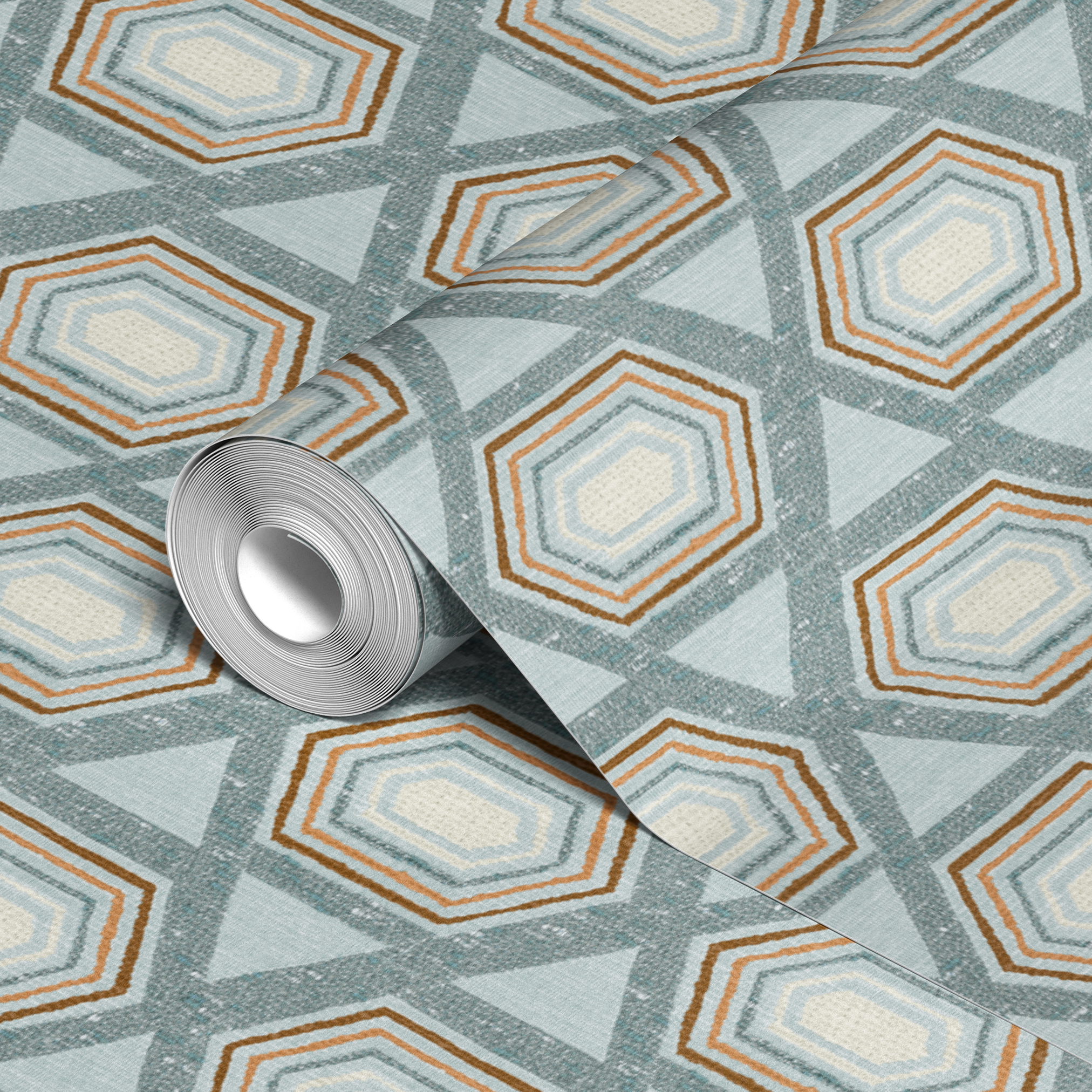 wallpaper roll closeup mockup